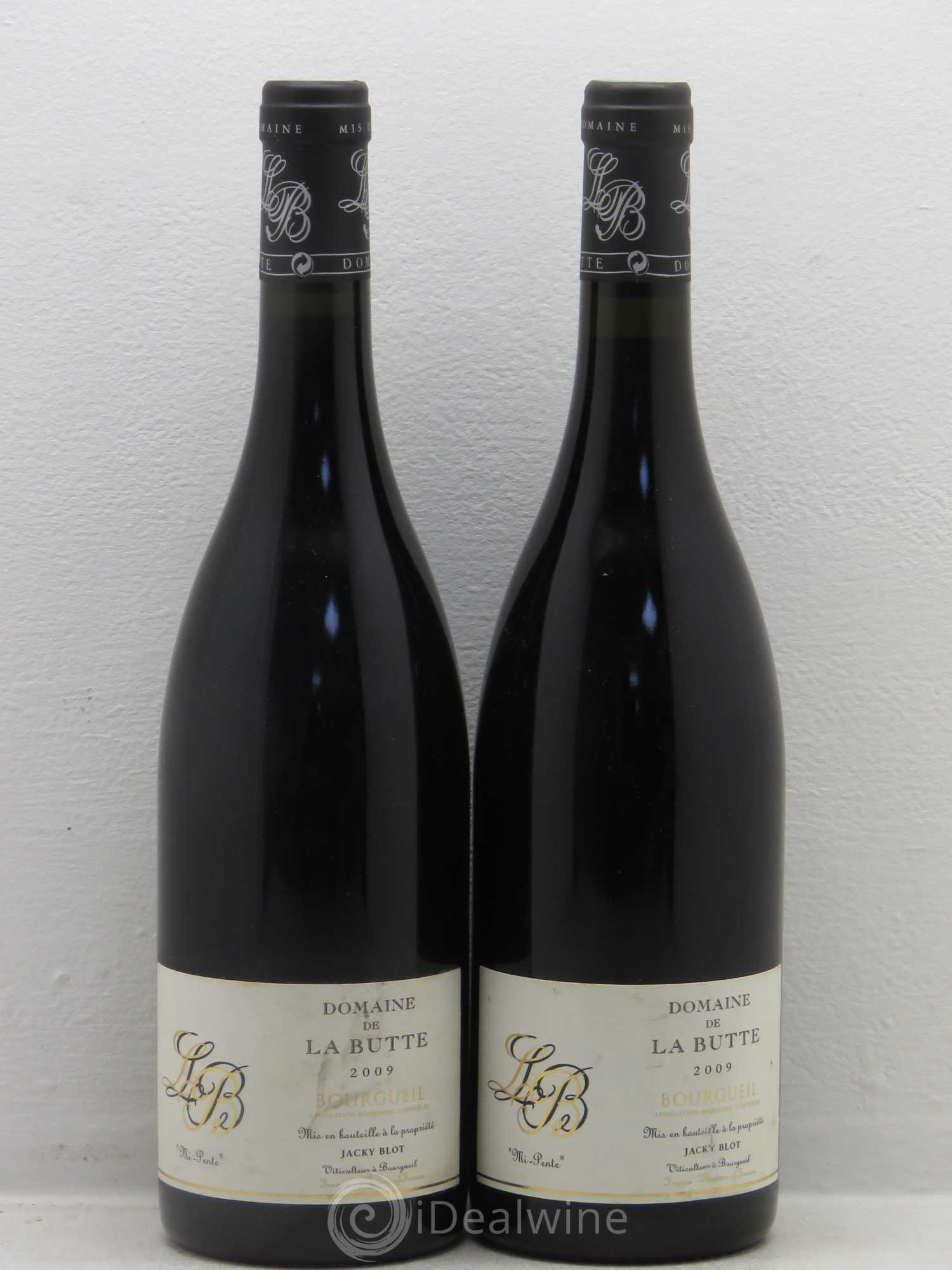 Bourgueil Mi-Pente Domaine de La Butte - Jacky Blot 2009 - Lot de 2 bouteilles - 0