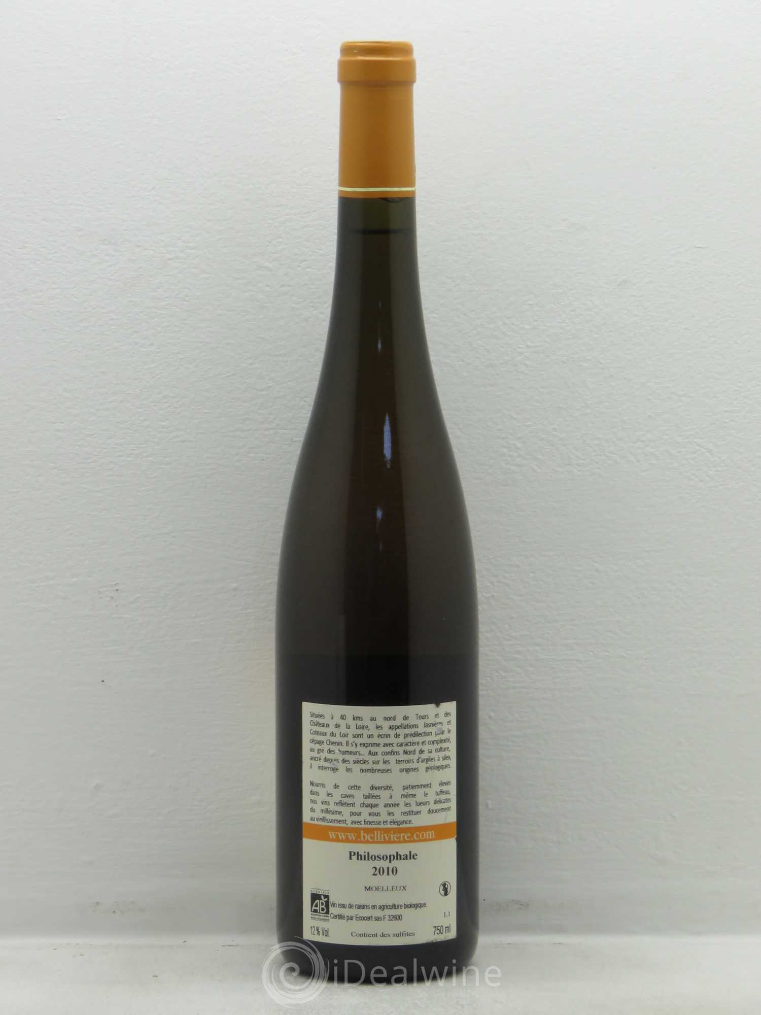 Coteaux du Loir Dom. Belliviere Philosophale 2010 - Posten von 1 Flasche - 1
