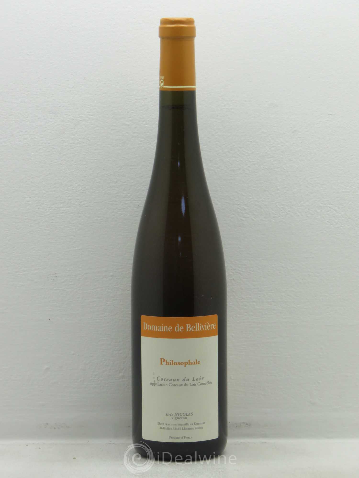 Coteaux du Loir Dom. Belliviere Philosophale 2010 - Posten von 1 Flasche - 0