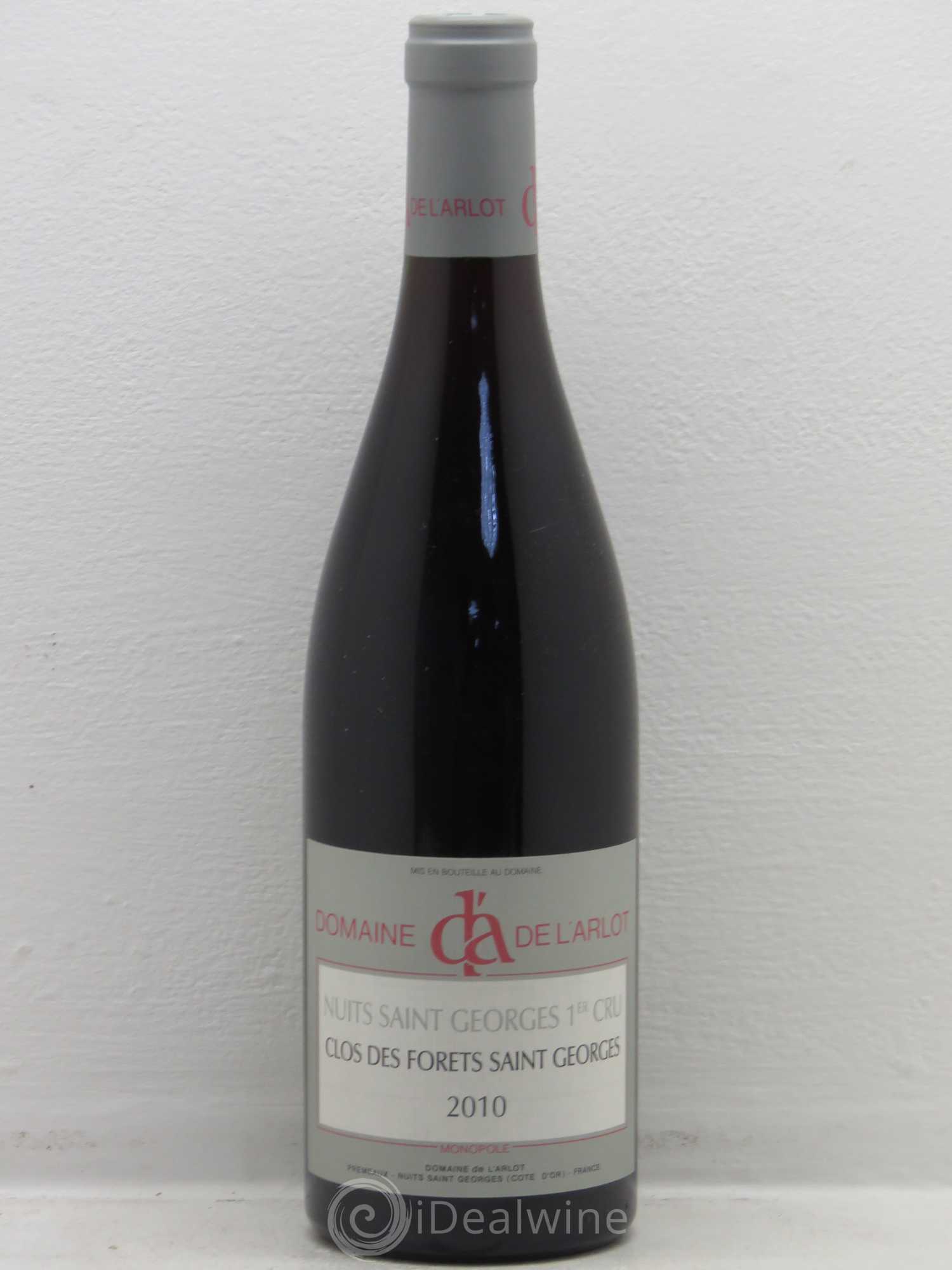 Nuits-Saint-Georges 1er Cru Clos des Forêts Saint-Georges Domaine de l'Arlot Clos des forêts saint Georges 2010 - Lot de 1 bouteille - 0