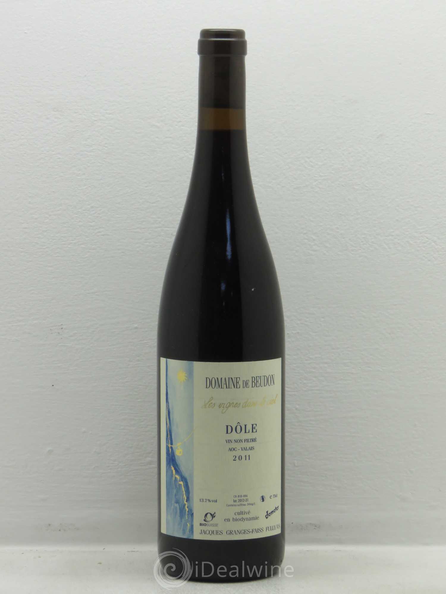 Divers Suisse Domaine de Beudon Valais Dole les vignes dans le ciel 2011 - Posten von 1 Flasche - 0