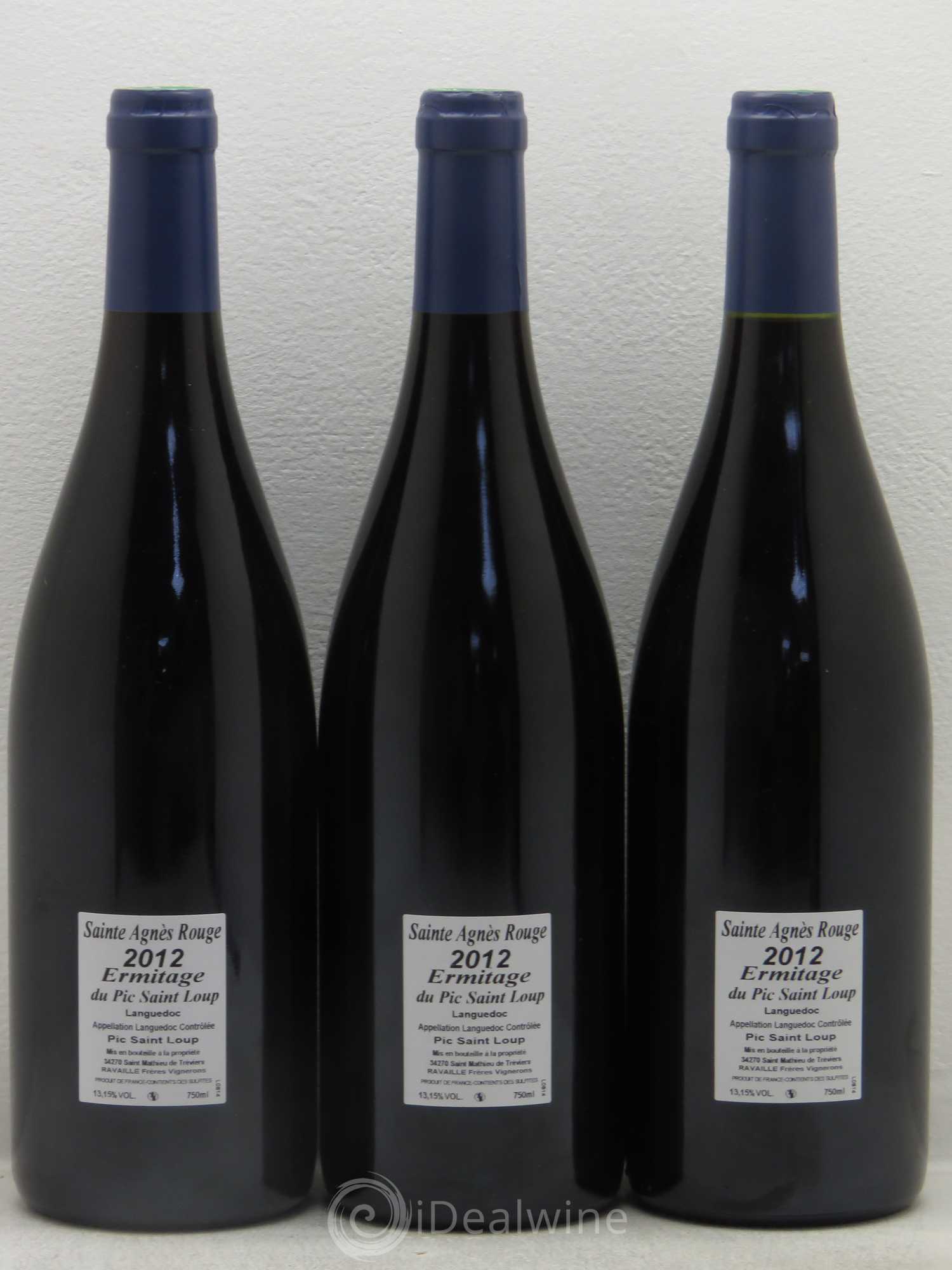 Pic Saint-Loup Héritage du Pic Saint-Loup (anciennement Ermitage) Cuvée Sainte Agnès (sans prix de reserve) 2012 - Lot de 6 bouteilles - 4