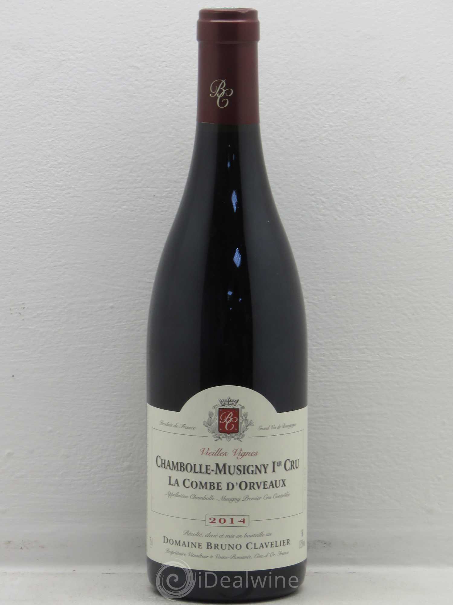Chambolle-Musigny 1er Cru La Combe d'Orveaux Vieilles Vignes Bruno Clavelier 2014 - Lot de 1 bouteille - 0