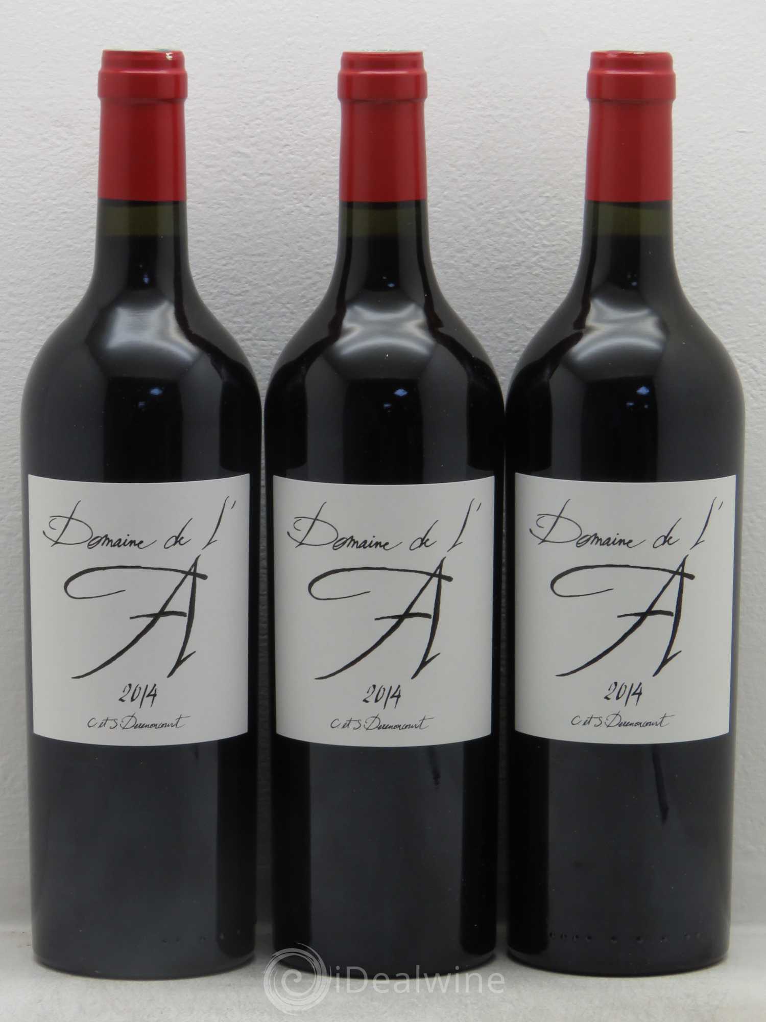 Domaine de l'A (sans prix de réserve) 2014 - Lot de 6 bouteilles - 1
