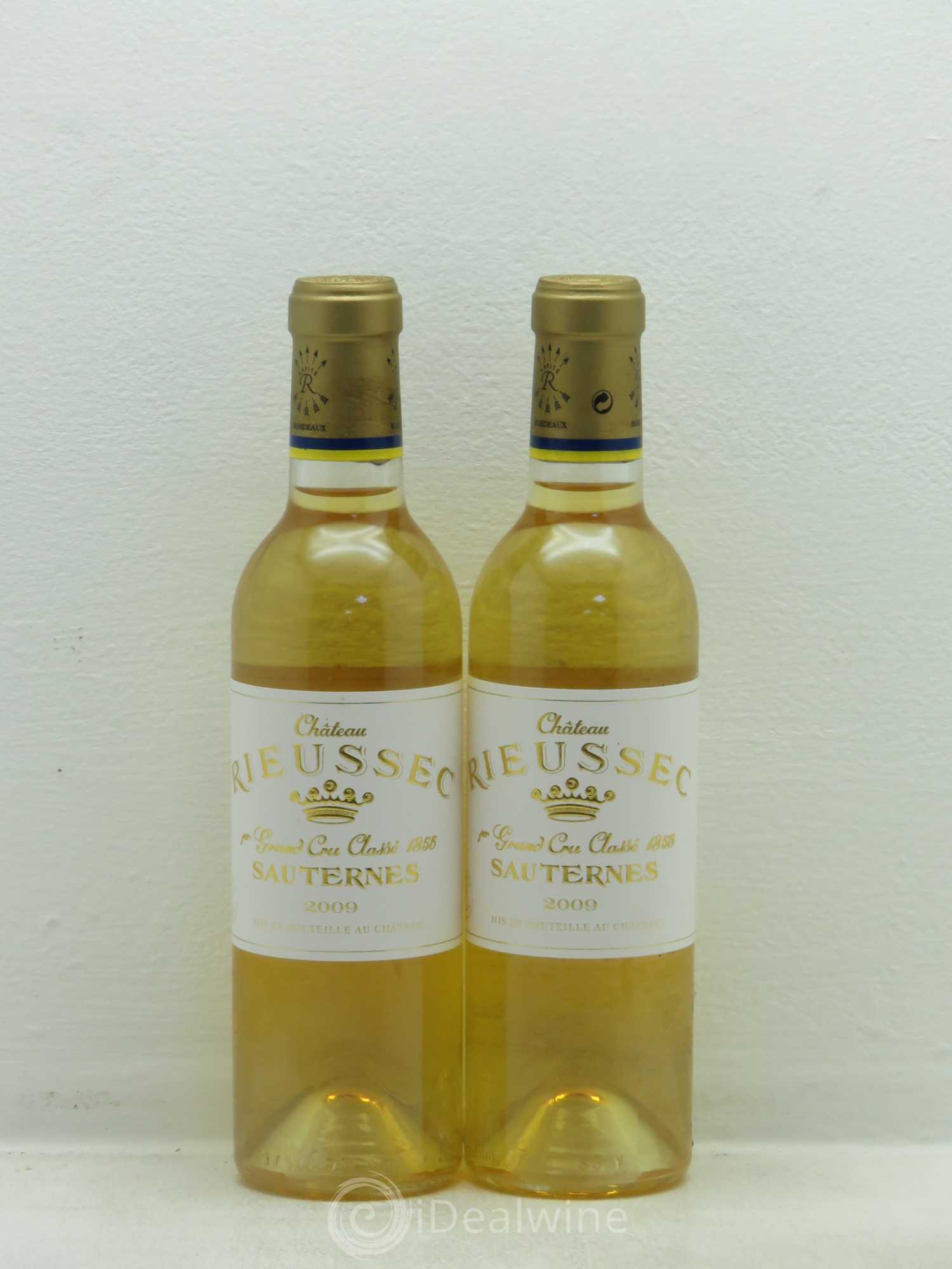 Château Rieussec 1er Grand Cru Classé (senza prezzo di riserva) 2009 - Lotto di 2 mezze bottiglie - 0