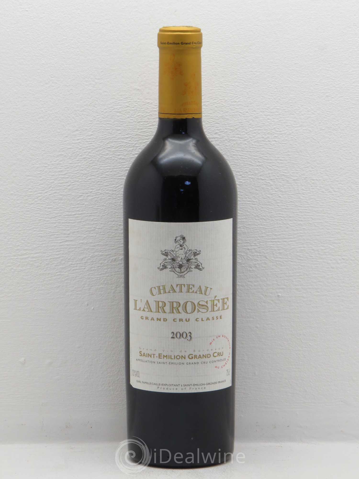 Château l' Arrosée Grand Cru Classé (sans prix de réserve) 2003 - Lot de 1 bouteille - 0