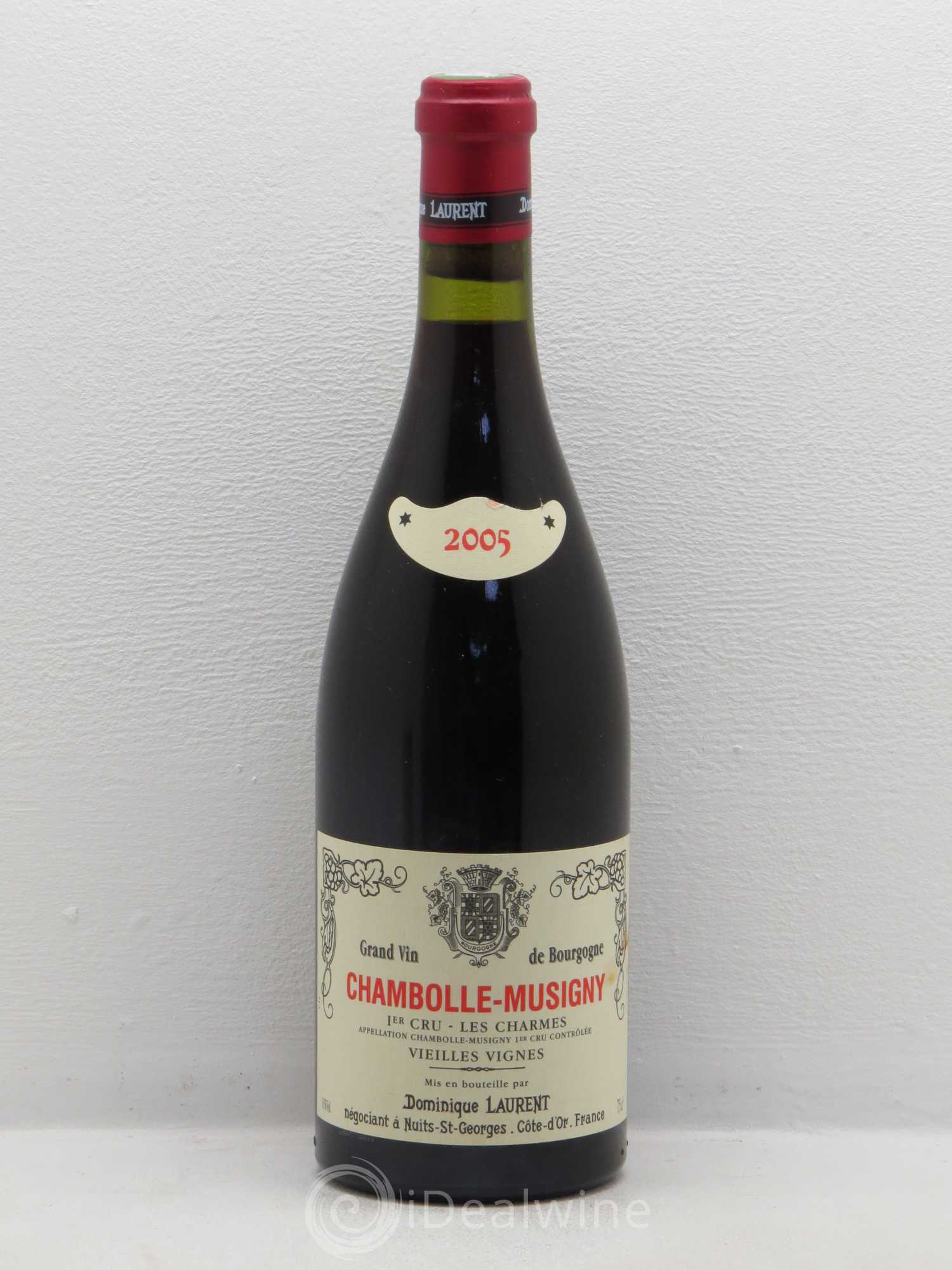 Chambolle-Musigny 1er Cru Les Charmes Vieilles Vignes - D. Laurent 2005 - Posten von 1 Flasche - 0