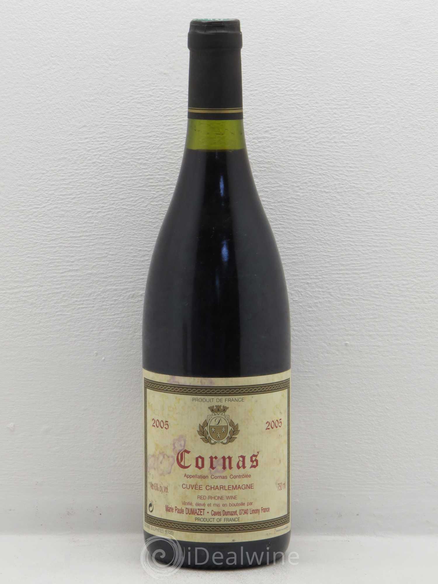 Cornas Cuvée Charlemagne - Domaine Dumazet 2005 - Posten von 1 Flasche - 0