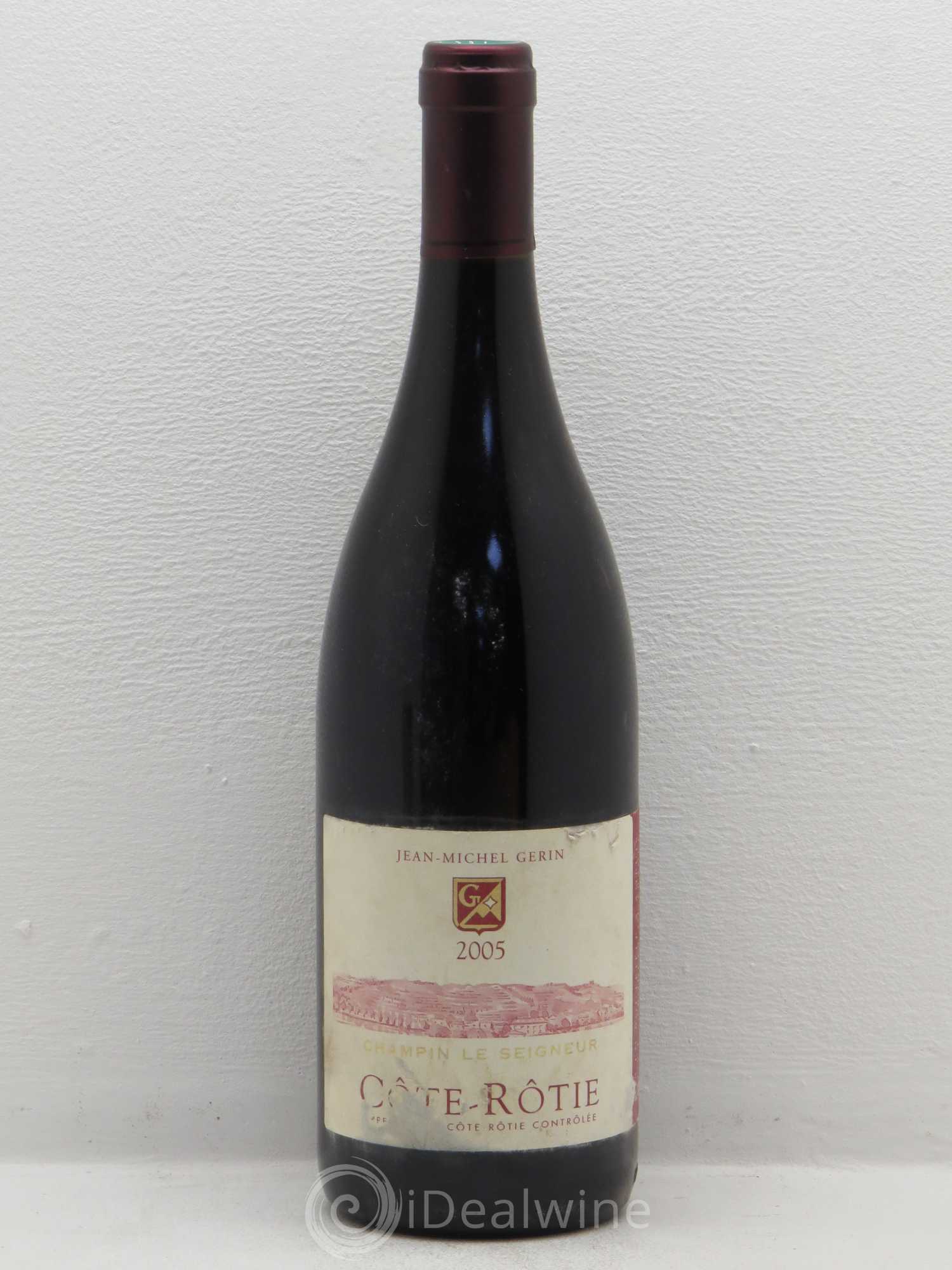 Côte-Rôtie Champin Le Seigneur Jean-Michel Gerin 2005 - Lot de 1 bouteille - 0