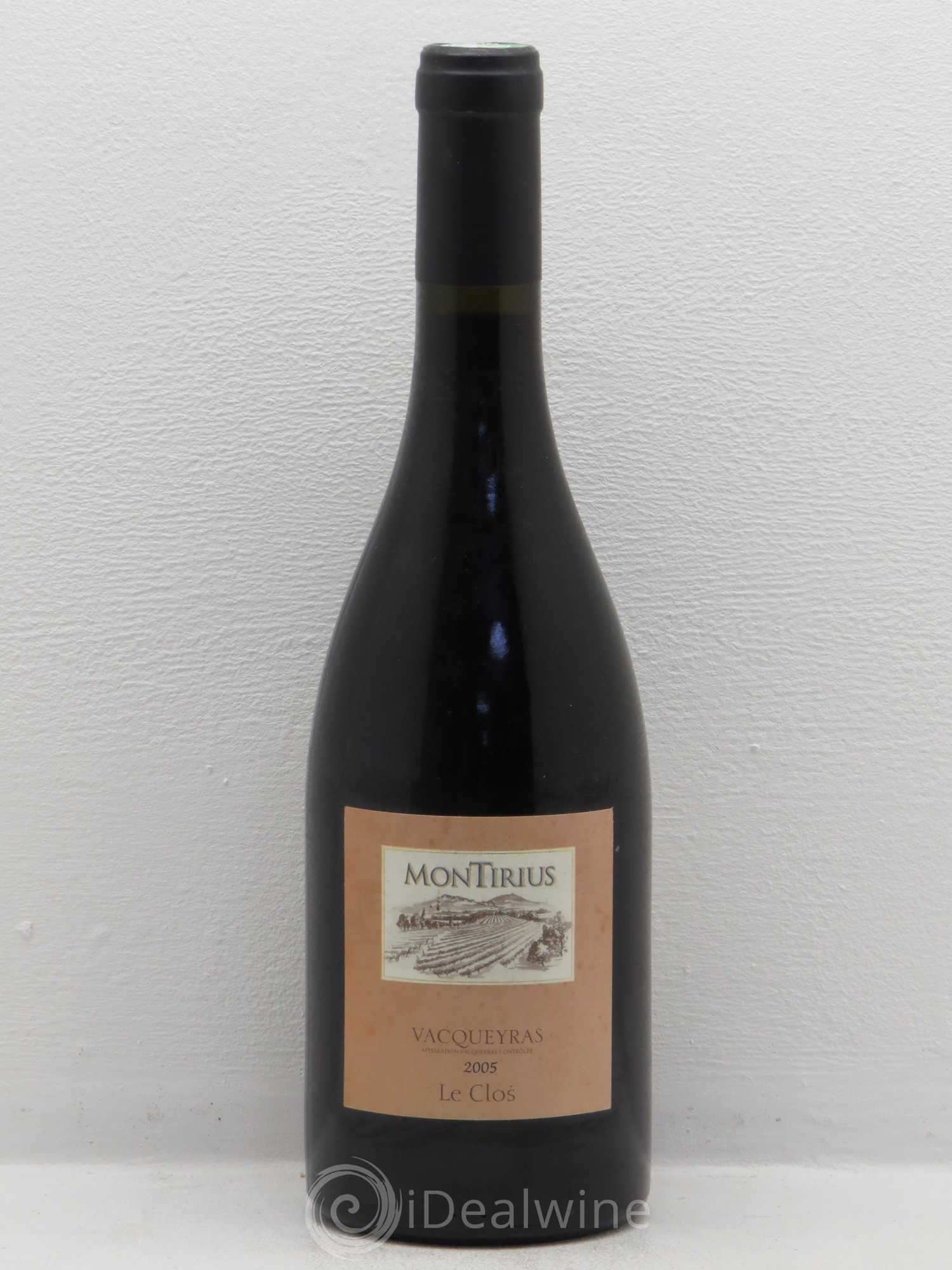 Vacqueyras Le clos Domaine Montirius 2005 - Posten von 1 Flasche - 0