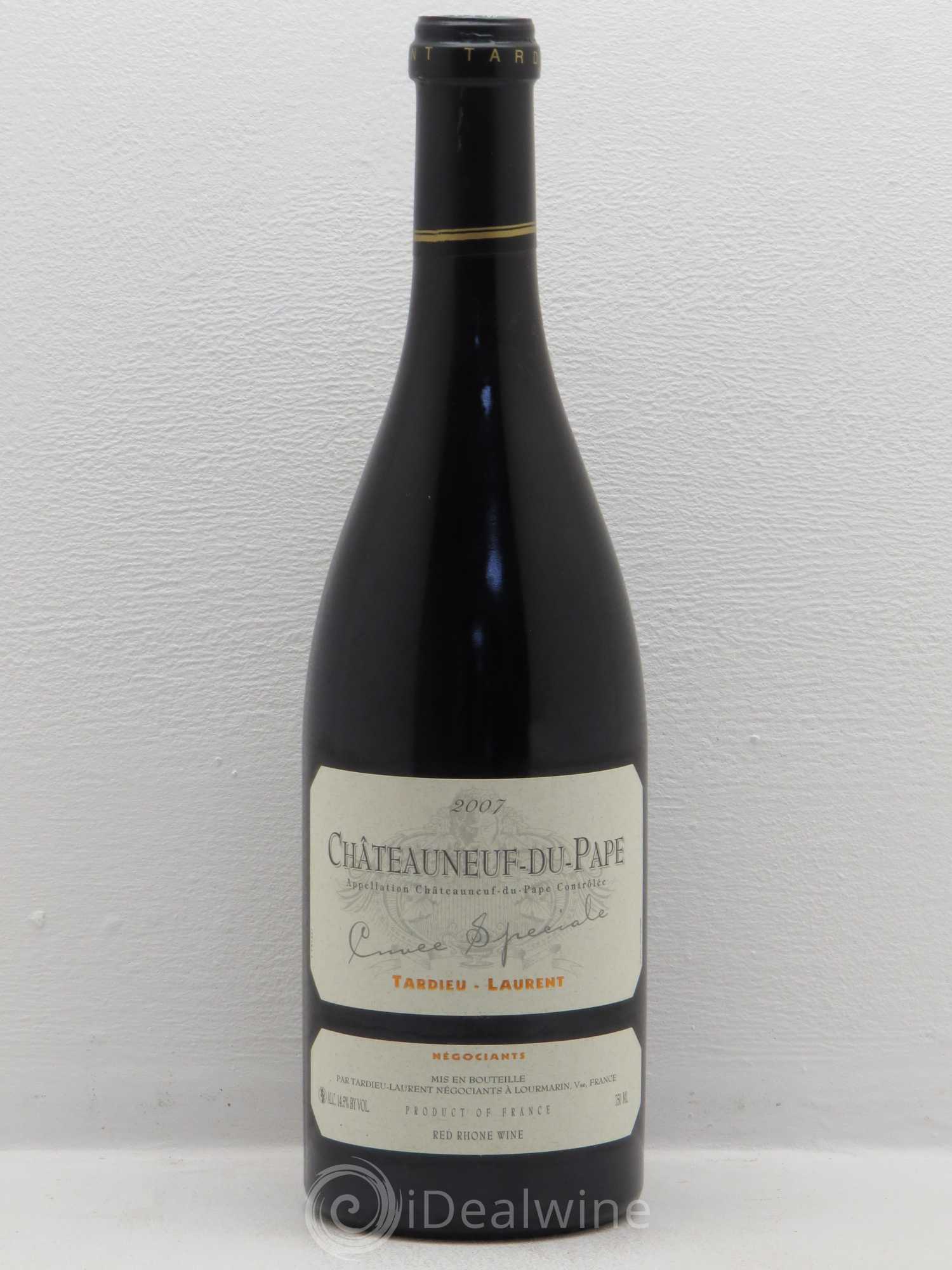 Châteauneuf-du-Pape Tardieu-Laurent Cuvée spéciale Famille Tardieu (sans prix de réserve) 2007 - Lot de 1 bouteille - 0