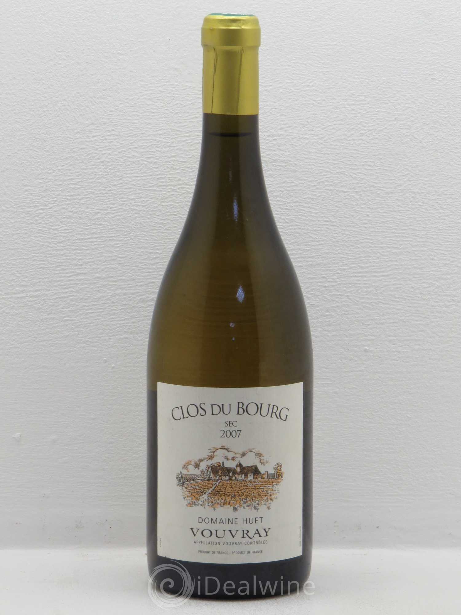 Vouvray Clos du Bourg Moelleux Domaine Huet (senza prezzo di riserva) 2007 - Lotto di 1 bottiglia - 0