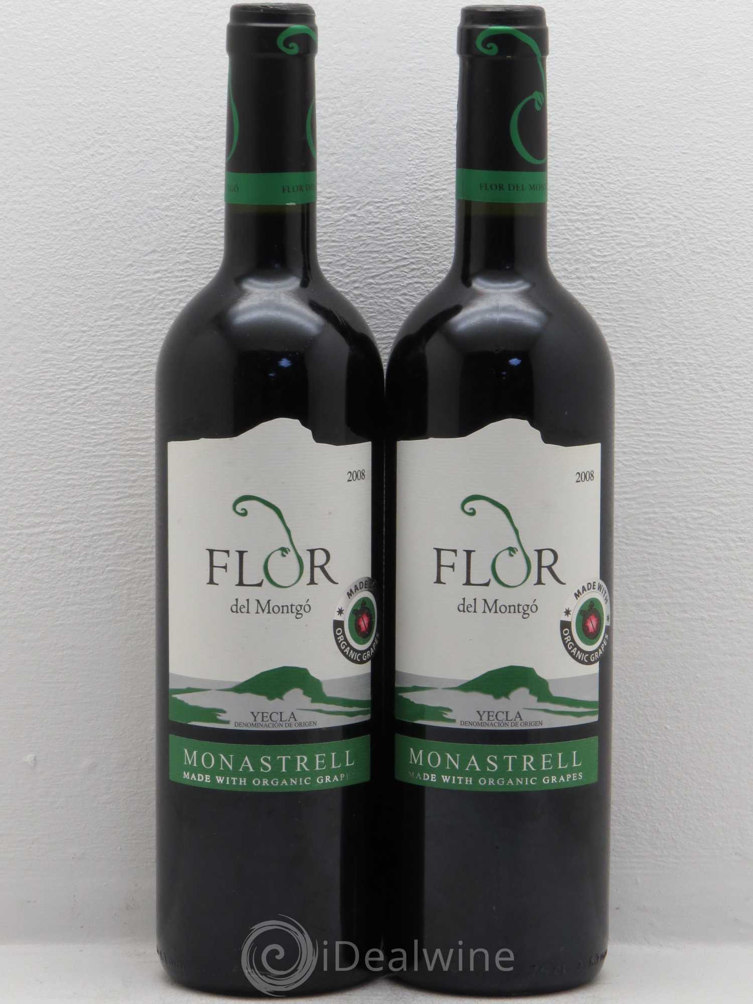Espagne Yecla Monastrell Flor del Mongo 2008 - Posten von 2 Flaschen - 0