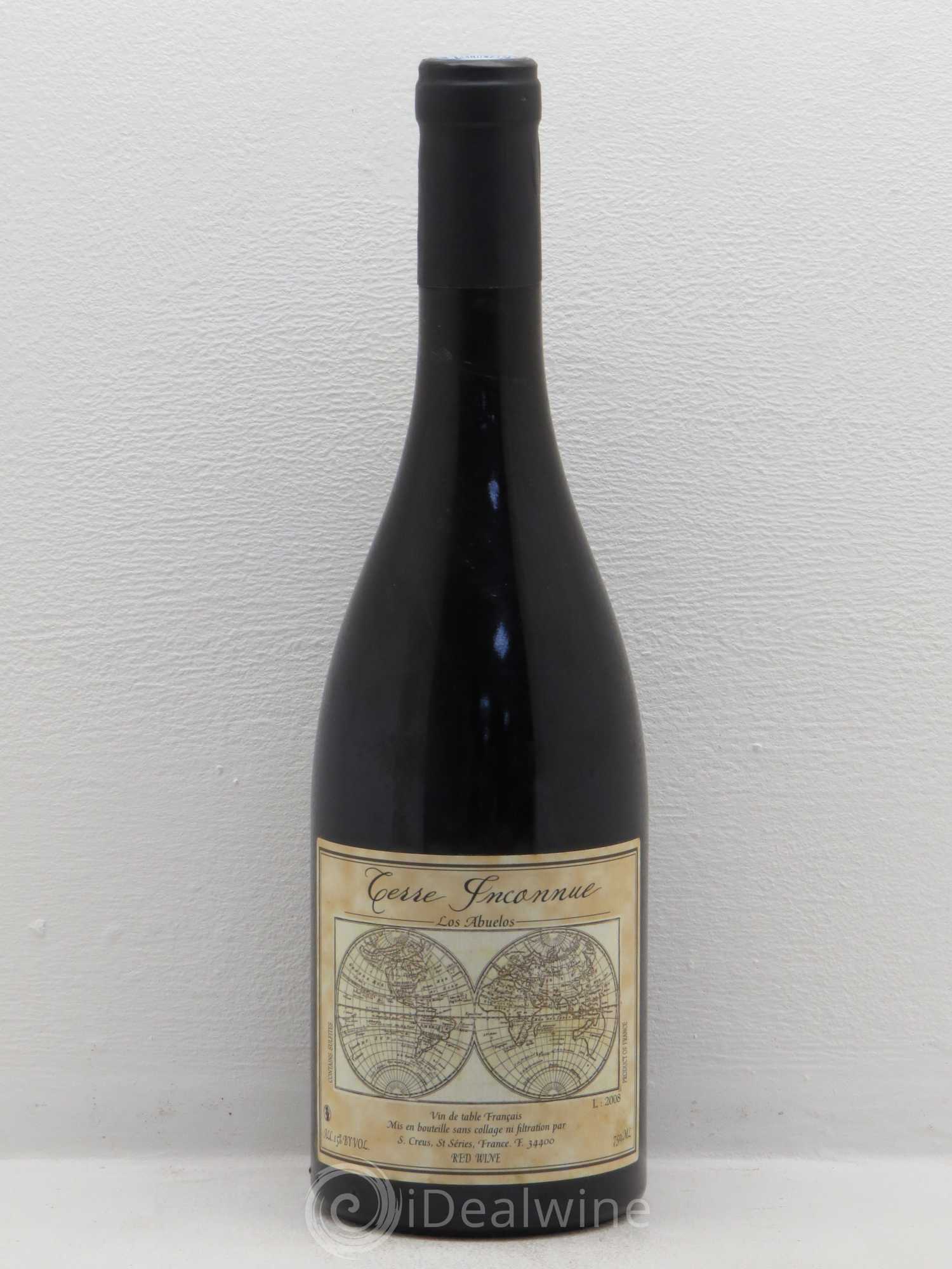 Vin de Table de France Los Abuelos Terre Inconnue Terre Inconnue 2008 - Lot de 1 bouteille - 0