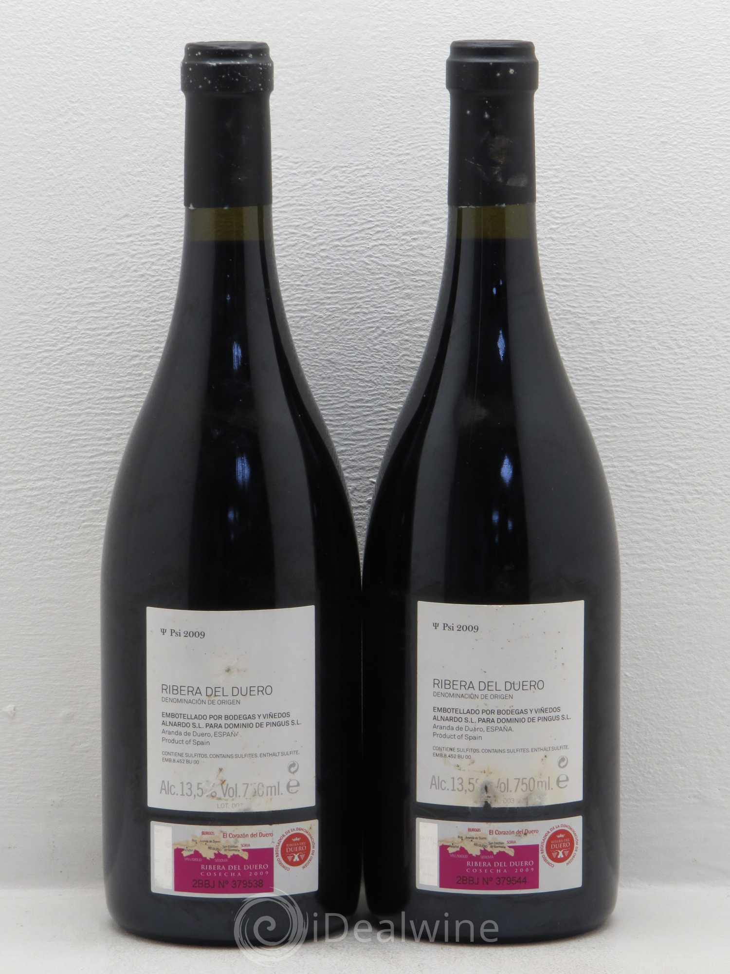 Ribera Del Duero DO PSI Dominio de Pingus 2009 - Lot de 2 bouteilles - 1