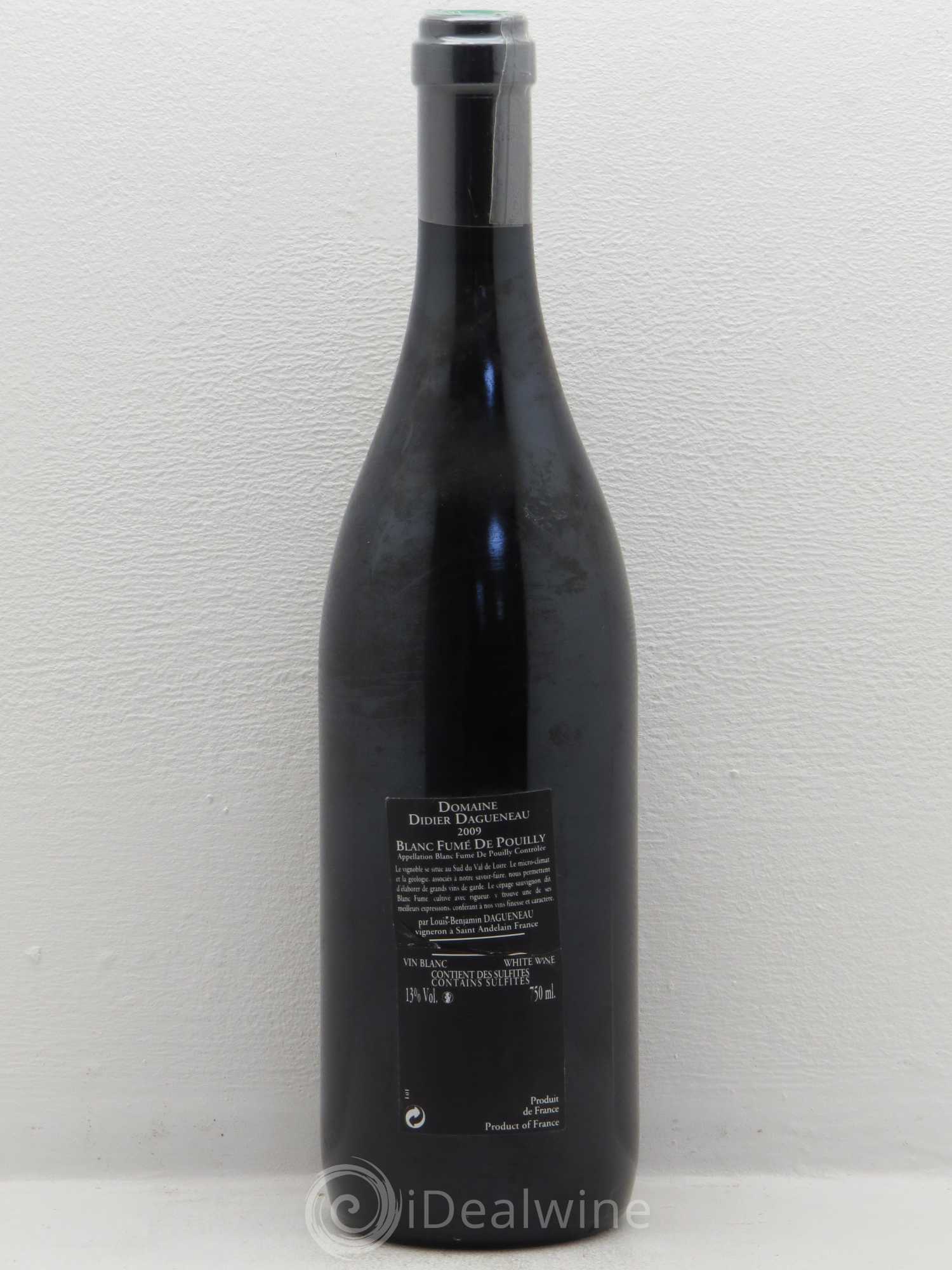 Vin de France (anciennement Pouilly-Fumé) Silex Dagueneau (Domaine Didier - Louis-Benjamin) 2009 - Lot de 1 bouteille - 1