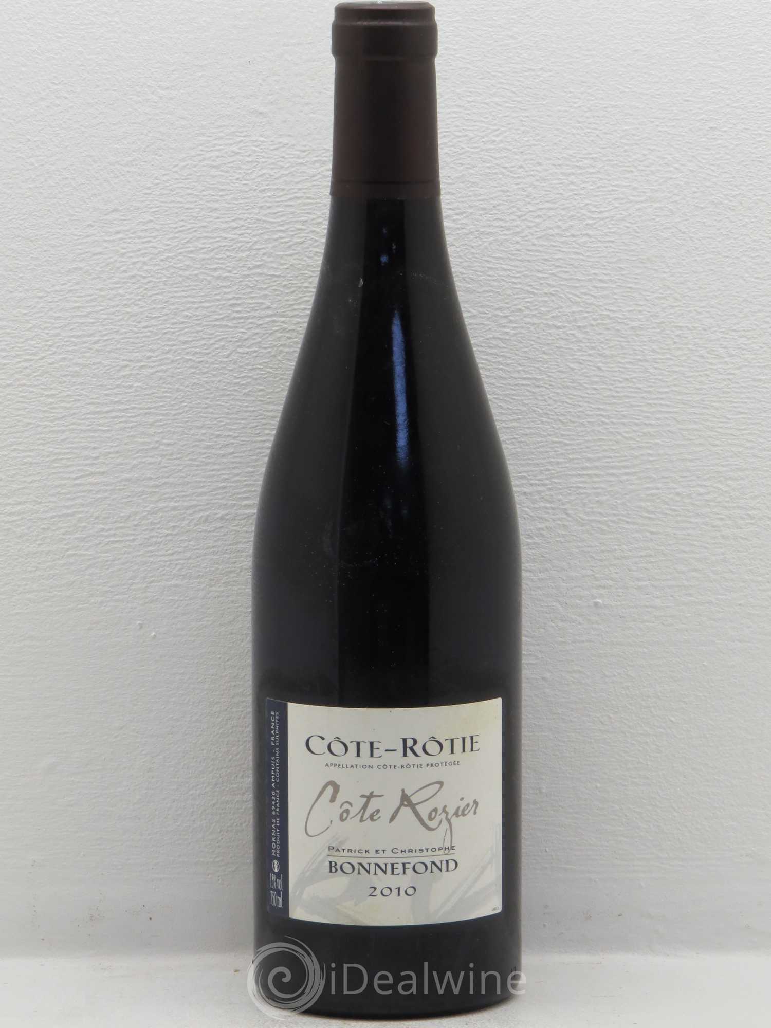 Côte-Rôtie Côte Rozier Domaine Bonnefond 2010 - Lot de 1 bouteille - 0