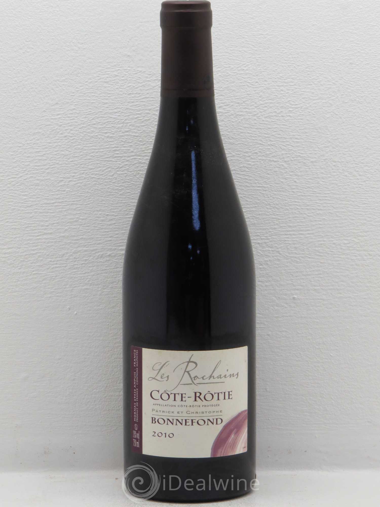 Côte-Rôtie Les Rochains Domaine Bonnefond 2010 - Lot de 1 bouteille - 0