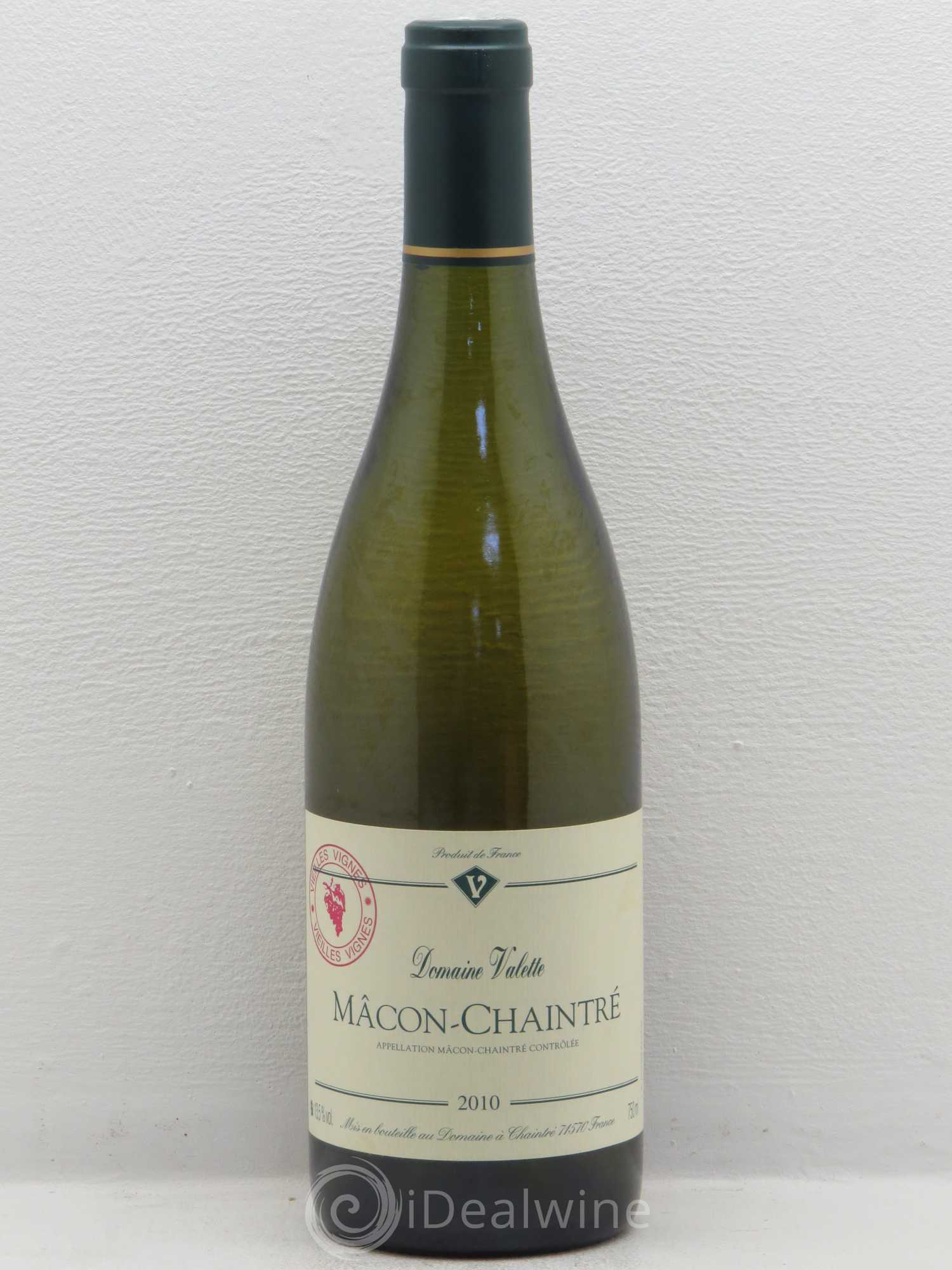 Mâcon Chaintré Vieilles Vignes Valette (Domaine) 2010 - Lot de 1 bouteille - 0