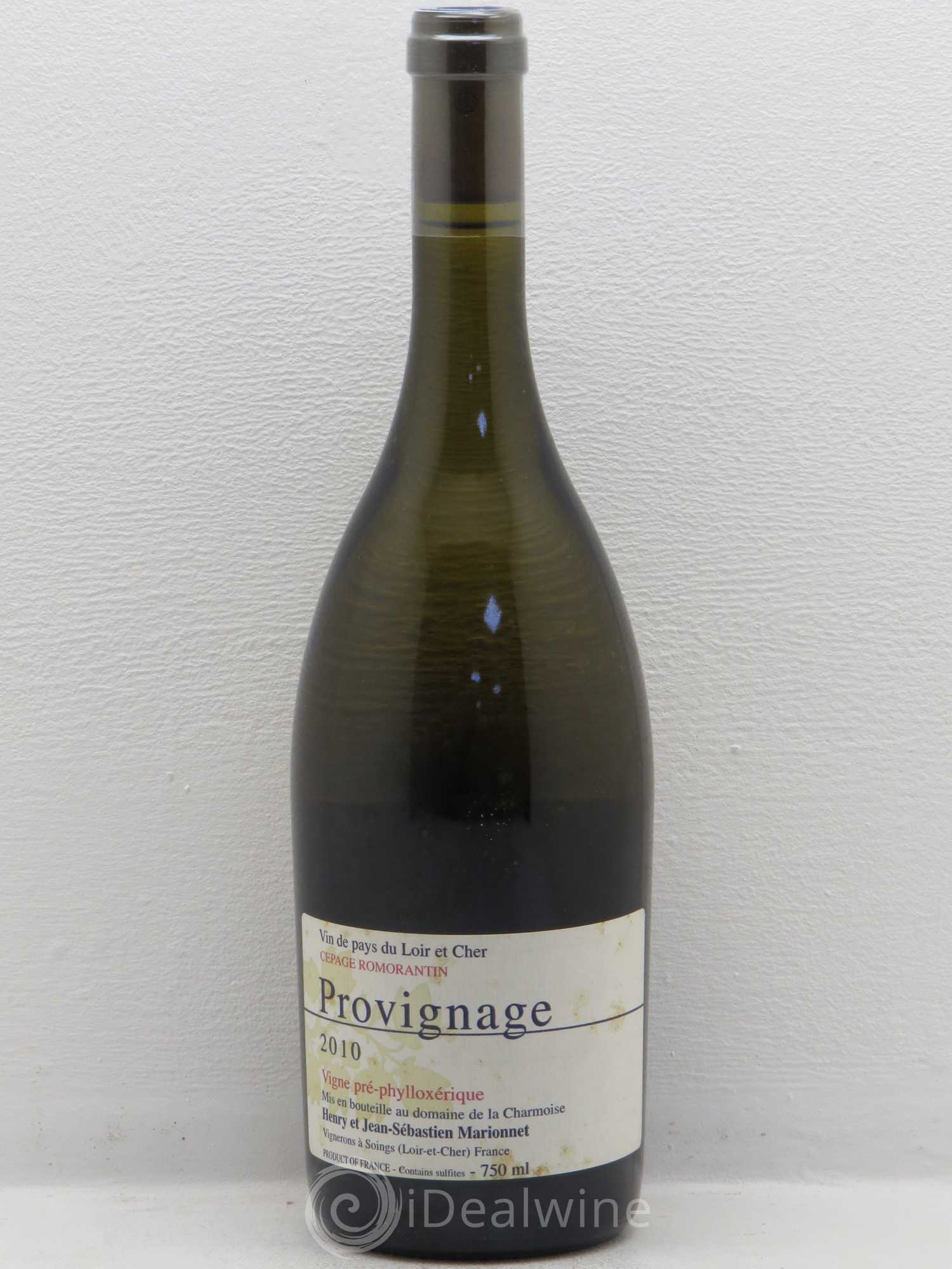 Divers Vin de Pays du Loir et Cher Marionnet Provignage Romorantin Vigne Pré-phylloxérique 2010 - Posten von 1 Flasche - 0
