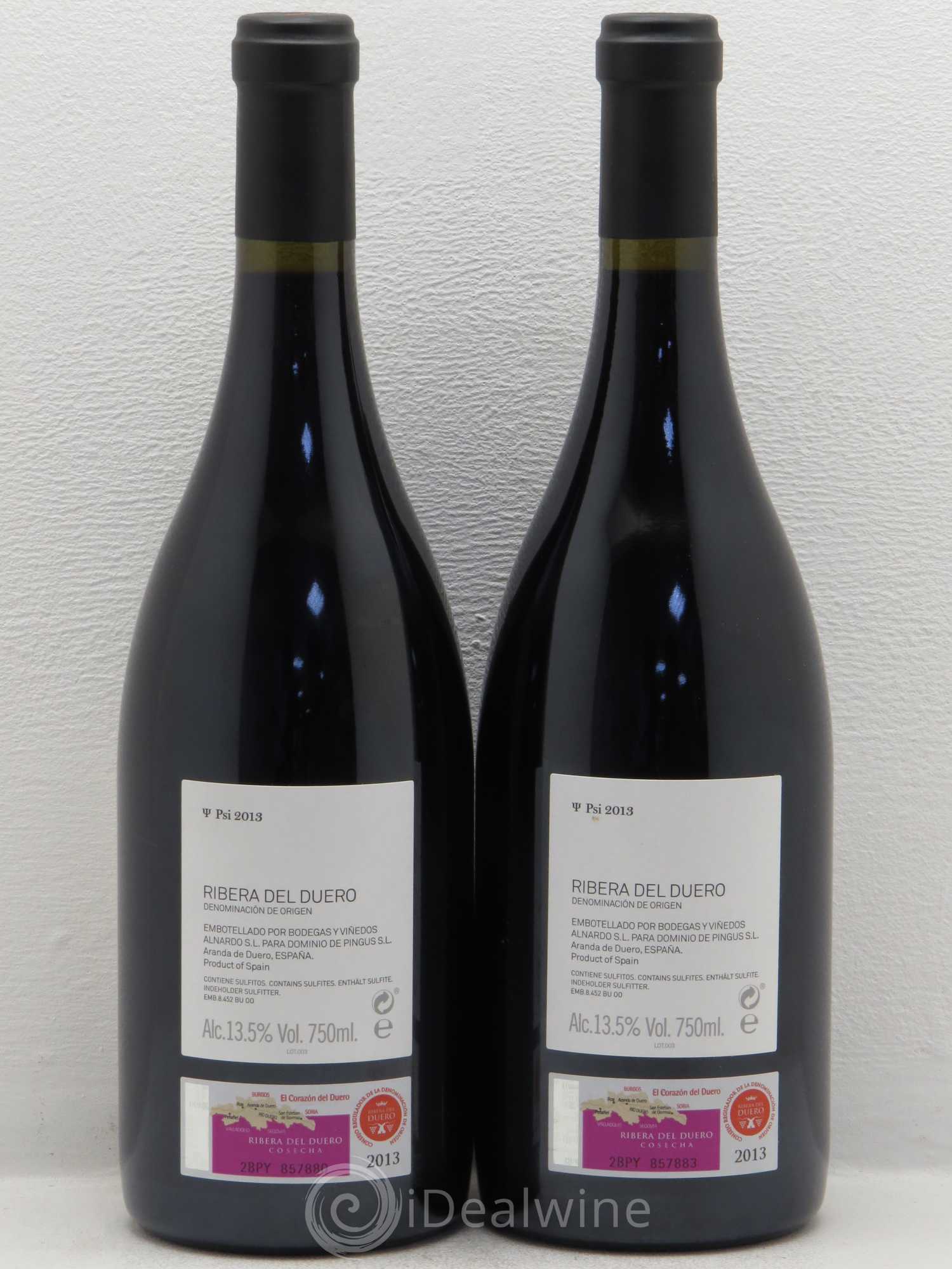 Ribera Del Duero DO PSI Dominio de Pingus 2013 - Posten von 2 Flaschen - 1