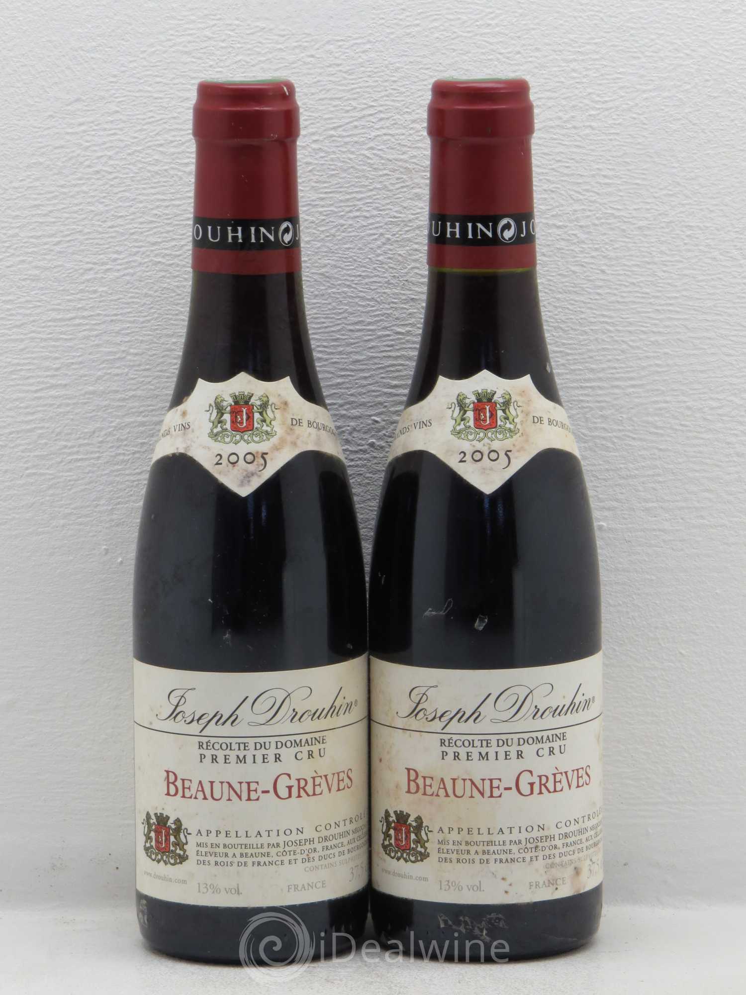 Beaune 1er Cru Grèves - Jospeh Drouhin 2005 - Posten von 2 Demi-Flaschen - 0