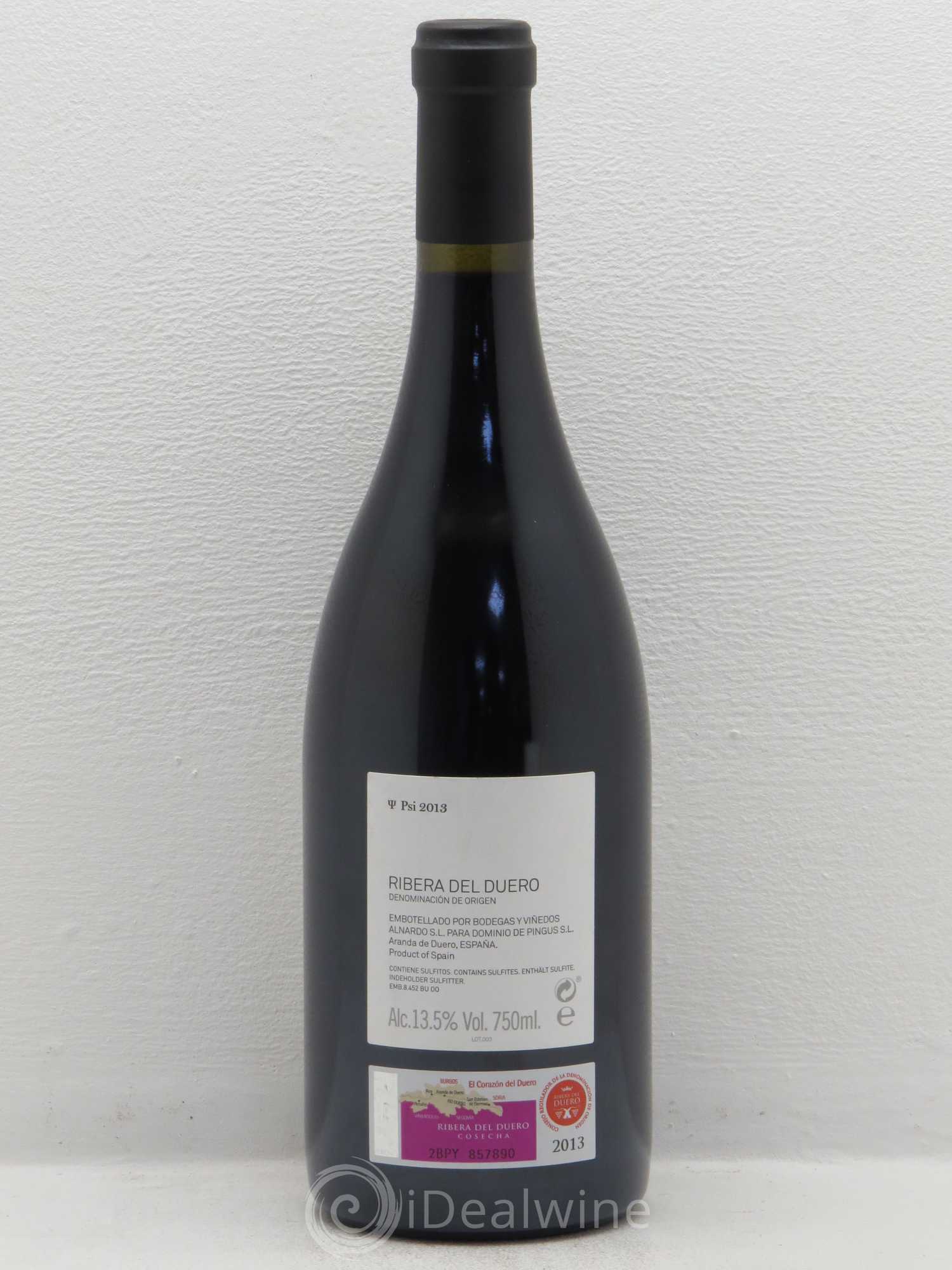 Ribera Del Duero DO PSI Dominio de Pingus 2013 - Lot de 1 bouteille - 1