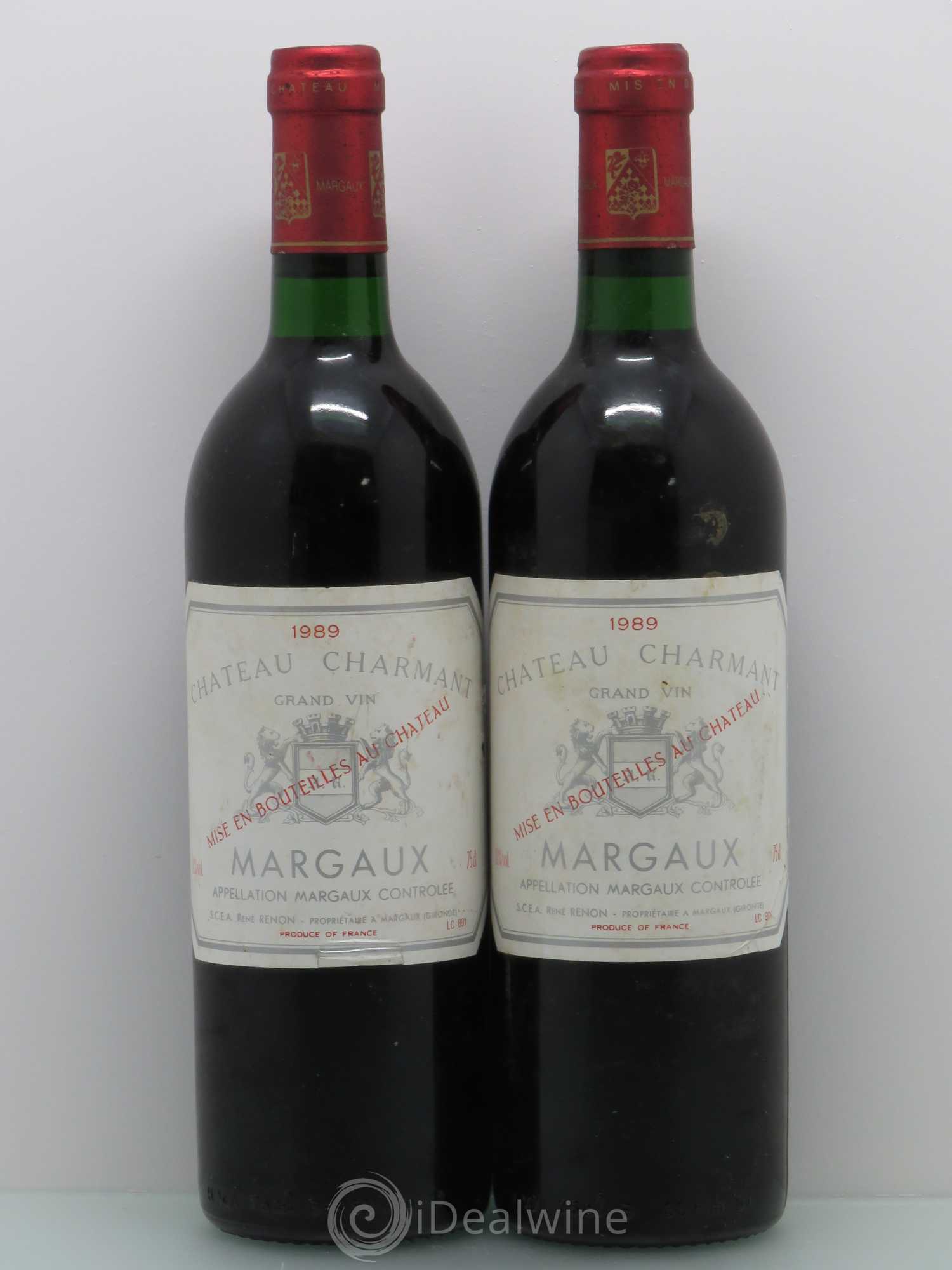 Bordeaux Château Charmant Margaux 1989 - Posten von 2 Flaschen - 0