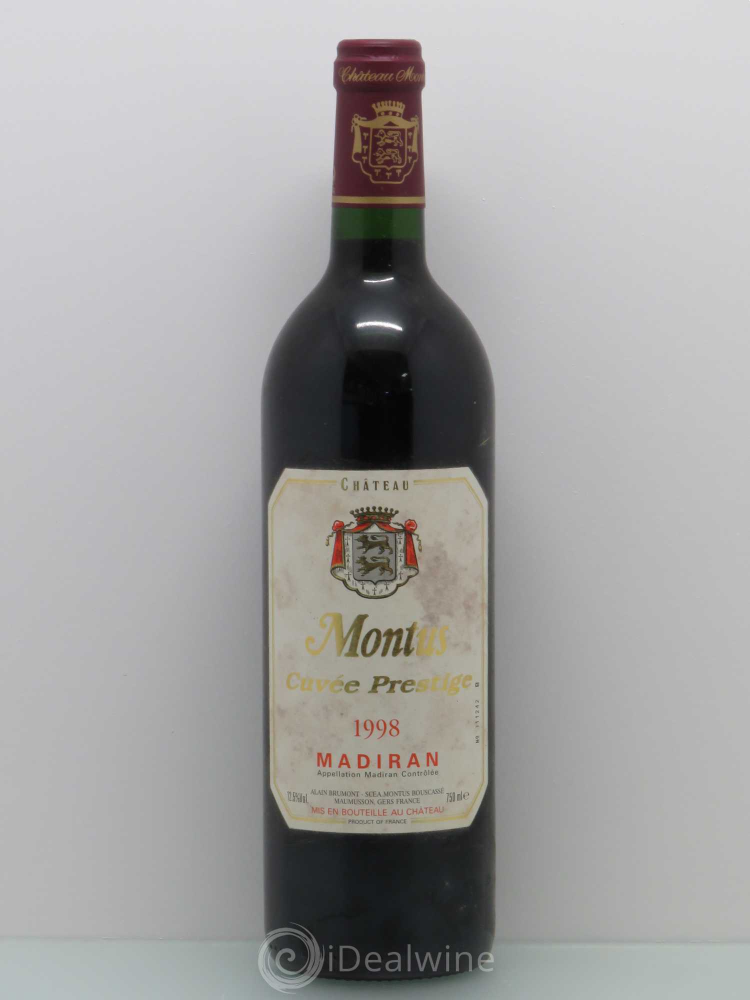 Madiran Château Montus-Prestige Alain Brumont 1998 - Lot de 1 bouteille - 0