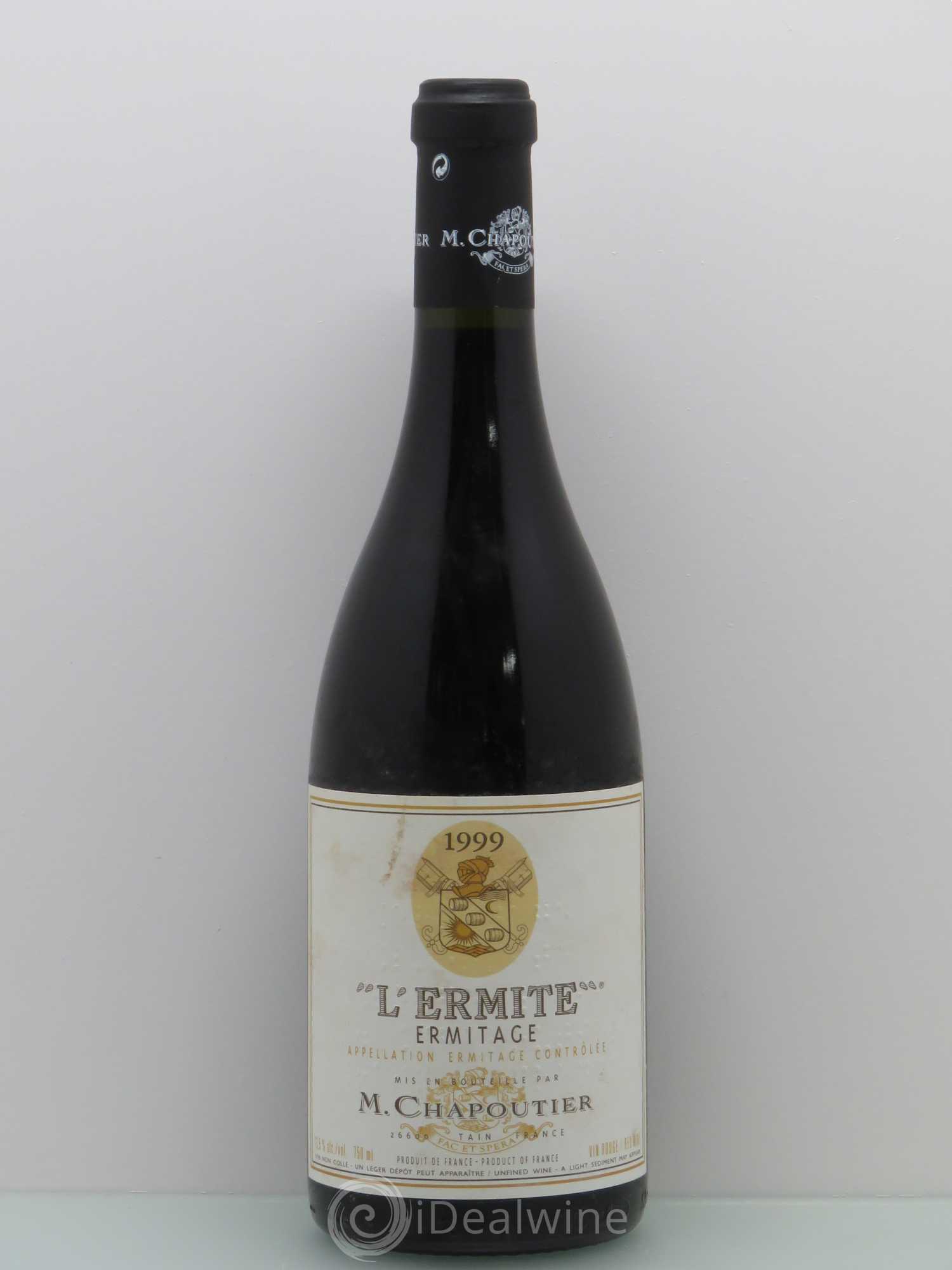 Hermitage Ermitage l'Ermite Chapoutier 1999 - Lot de 1 bouteille - 0