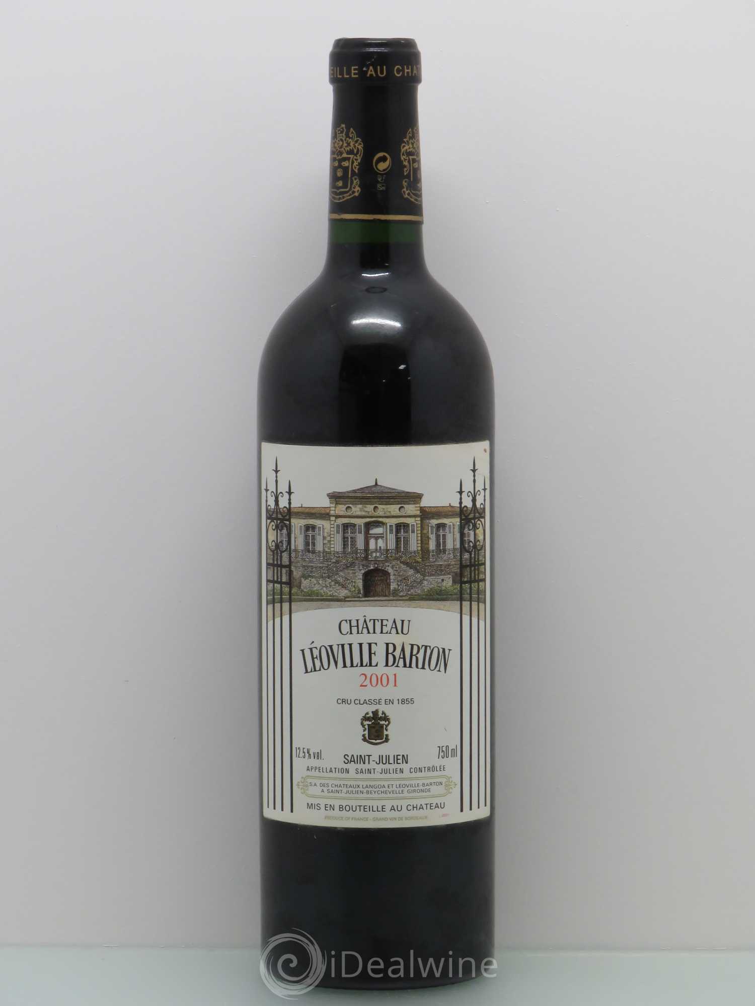 Château Léoville Barton 2ème Grand Cru Classé 2001 - Lot de 1 bouteille - 0