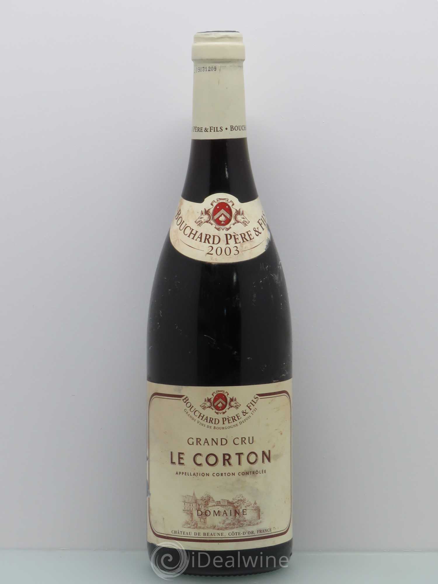 Corton Grand Cru Le Corton Bouchard Père & Fils 2003 - Lot de 1 bouteille - 0