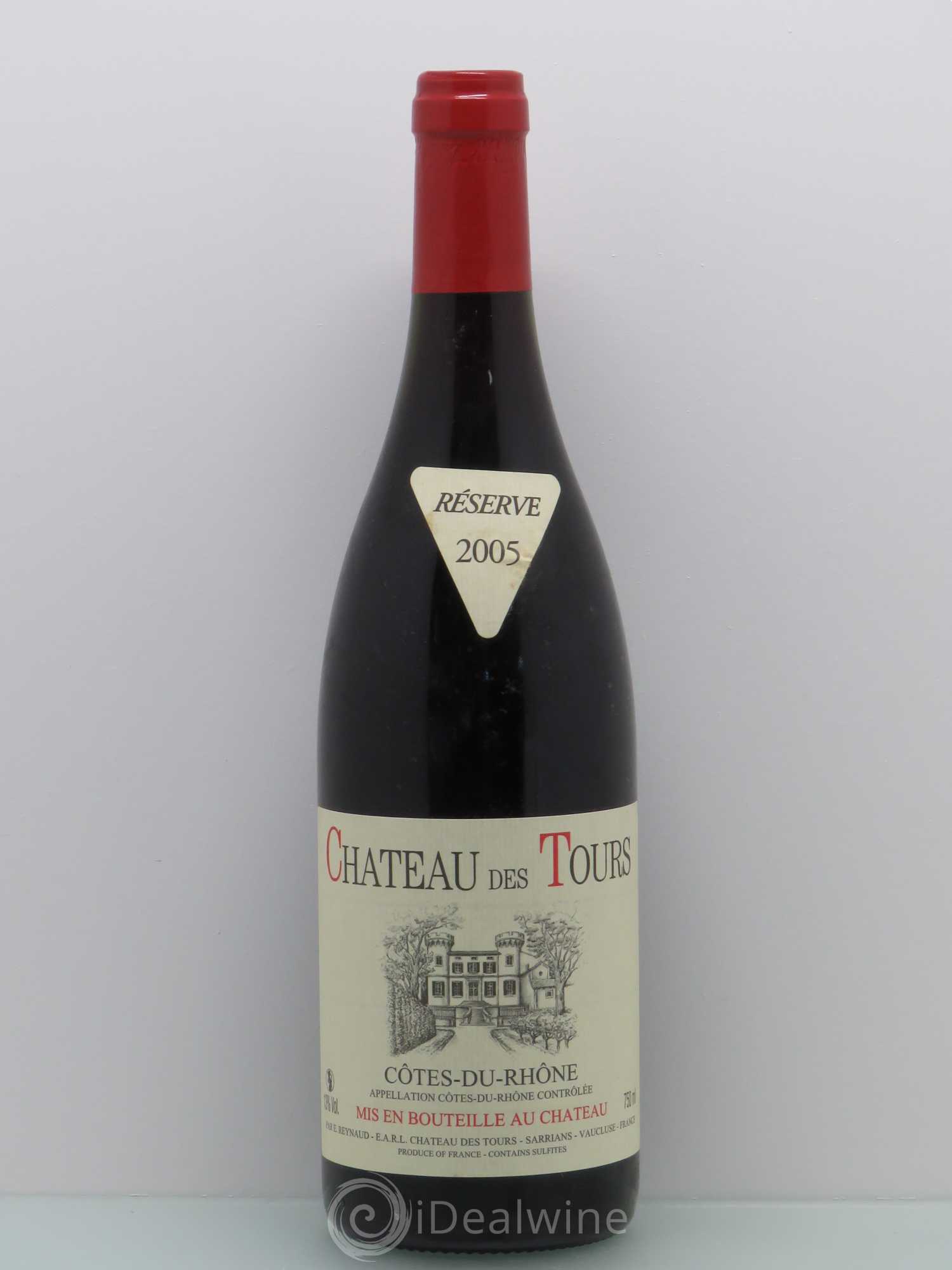 Côtes-du-Rhône Château des Tours Emmanuel Reynaud Reserve 2005 - Lot de 1 bouteille - 0
