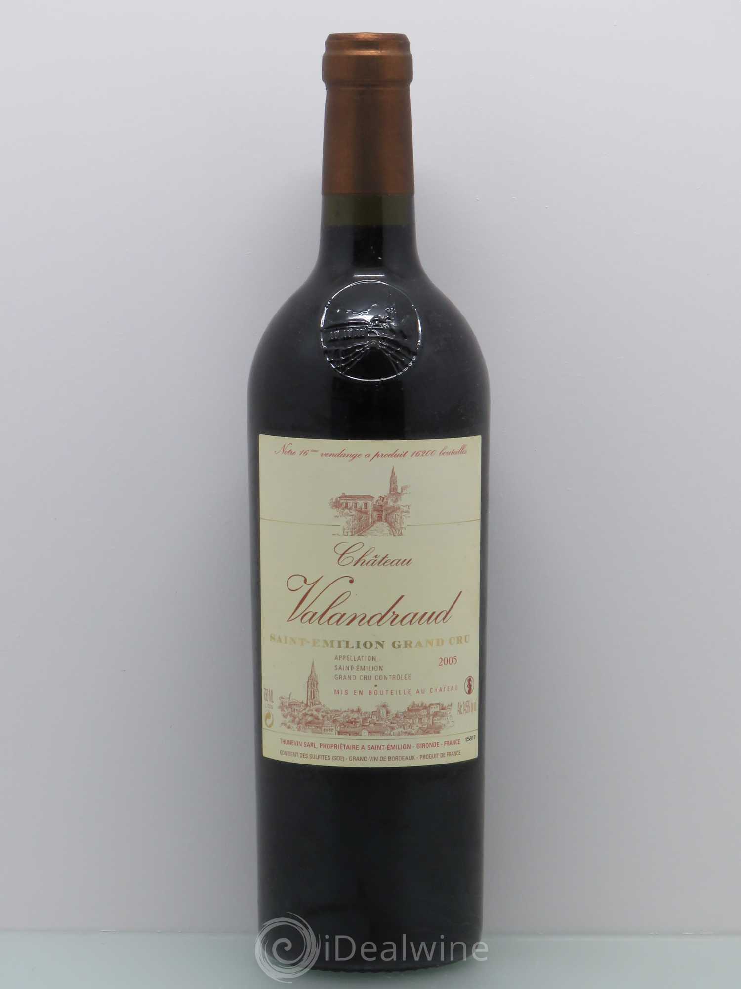Château de Valandraud 2005 - Lot de 1 bouteille - 0