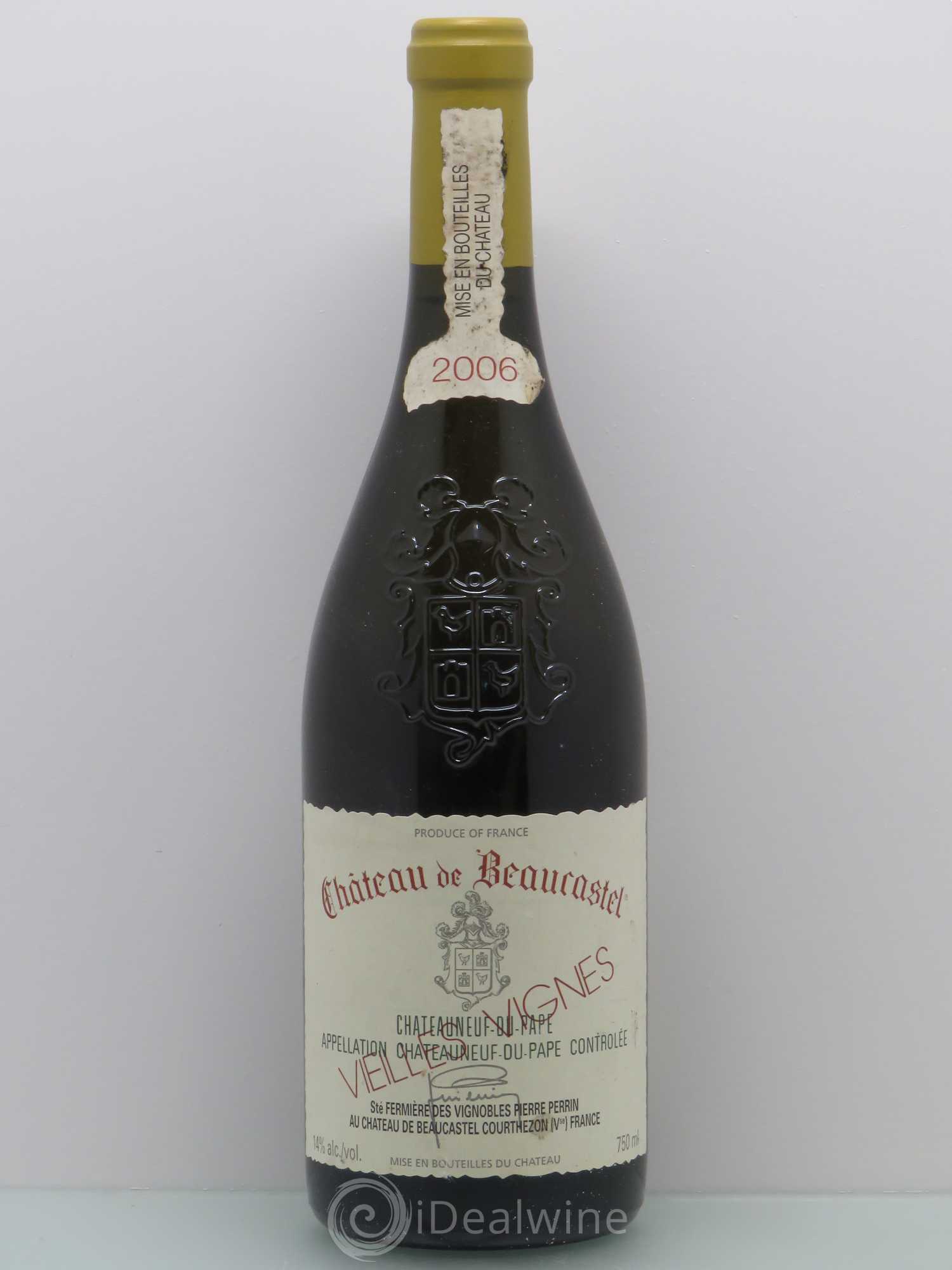 Châteauneuf-du-Pape Château de Beaucastel Vieilles vignes Roussanne Famille Perrin 2006 - Lot de 1 bouteille - 0
