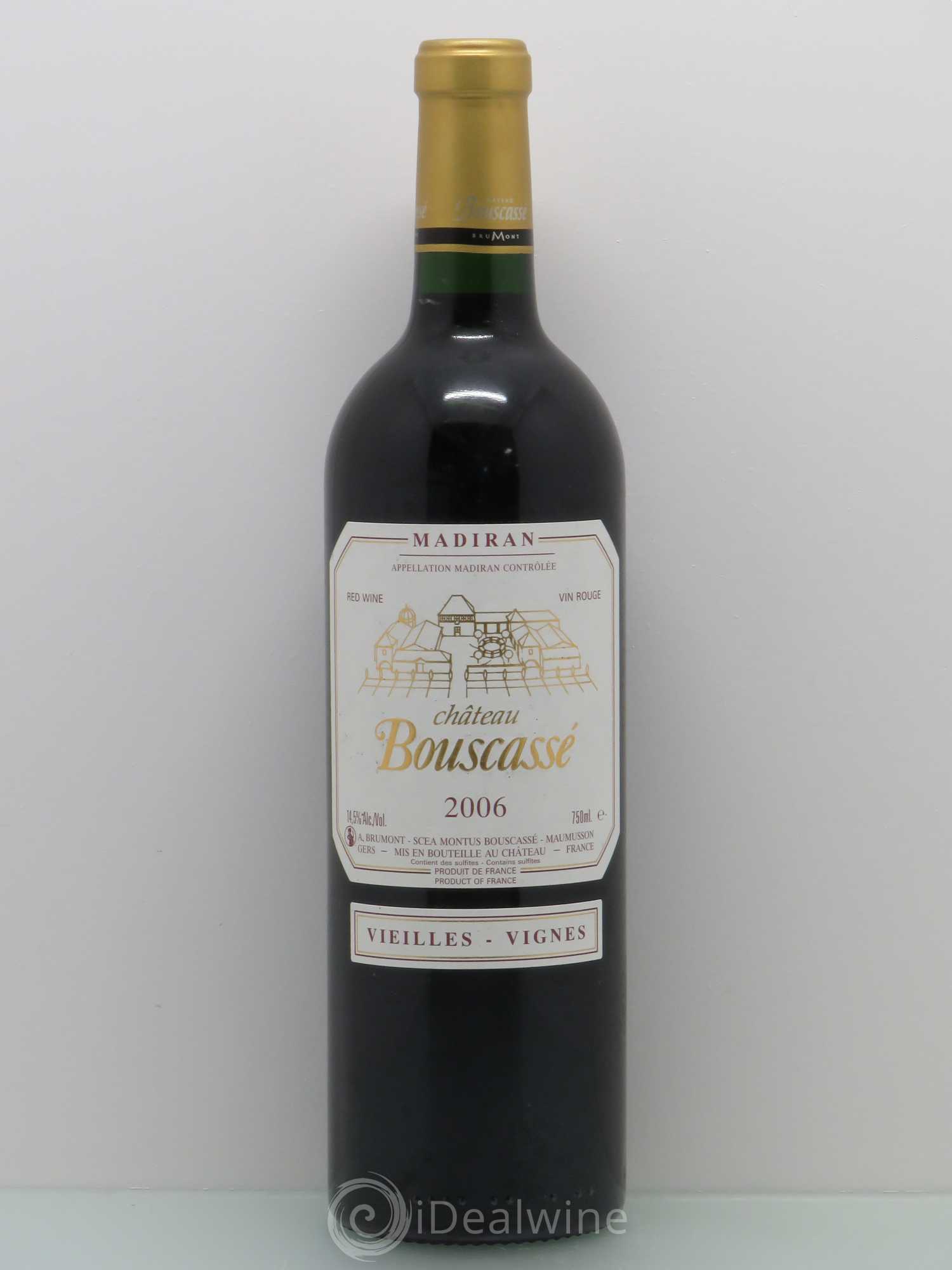 Madiran Vieilles Vignes Château Bouscassé - Alain Brumont 2006 - Lot de 1 bouteille - 0