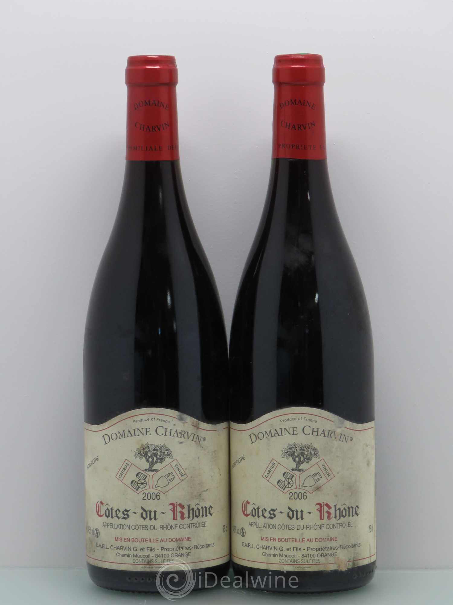 Côtes-du-Rhône Charvin (Domaine) 2006 - Lot de 2 bouteilles - 0