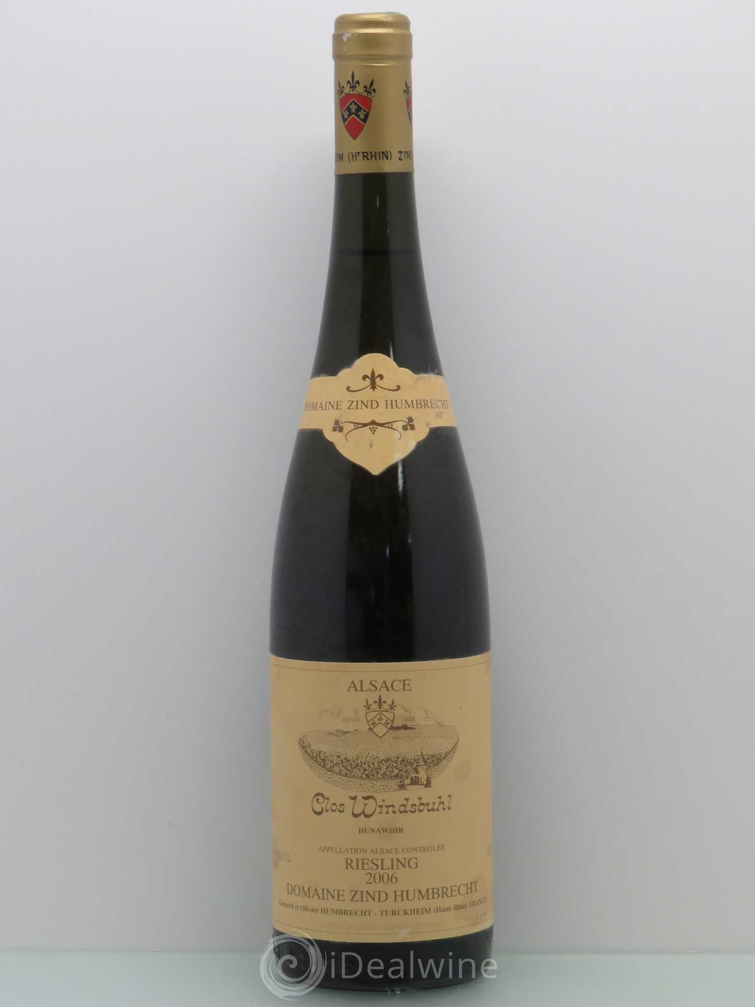 Alsace Riesling Clos Windsbuhl Zind-Humbrecht (Domaine) 2006 - Lot de 1 bouteille - 0