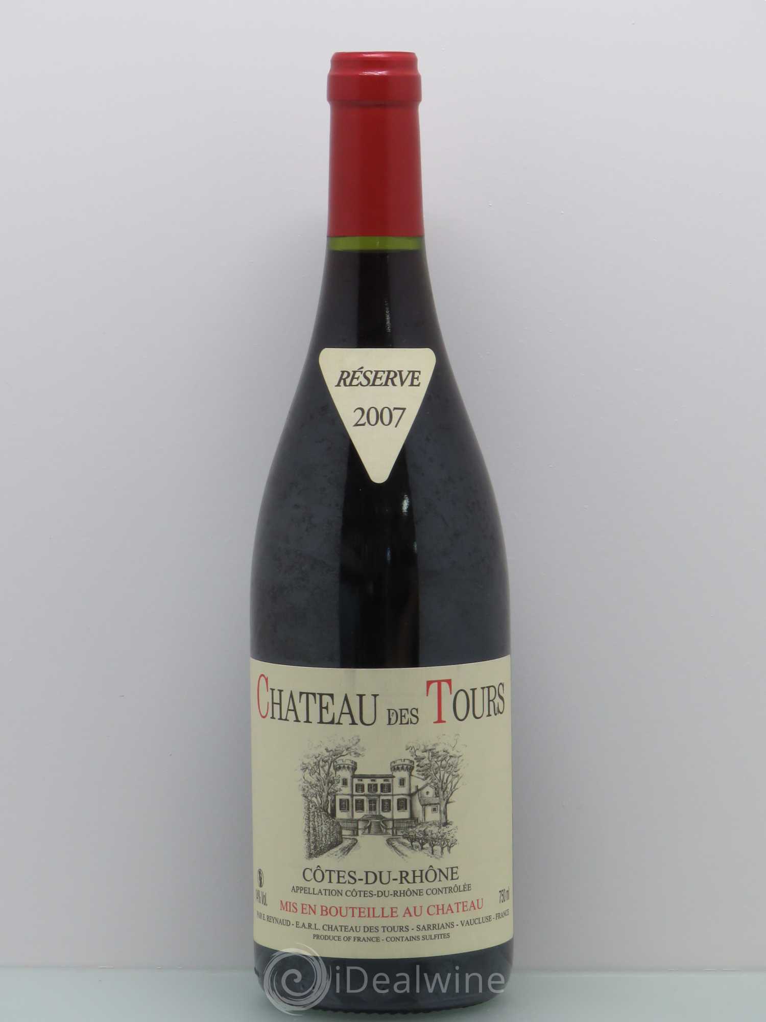Côtes-du-Rhône Château des Tours Emmanuel Reynaud Reserve 2007 - Lot de 1 bouteille - 0