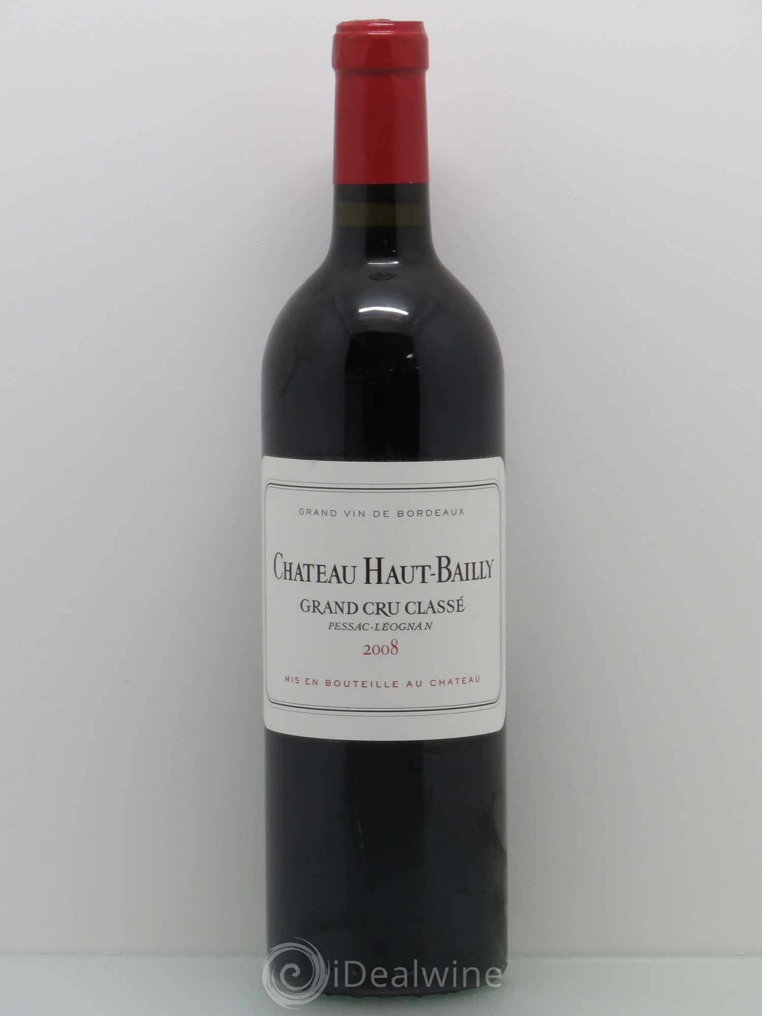 Château Haut-Bailly Cru Classé de Graves 2008 - Lot de 1 bouteille - 0