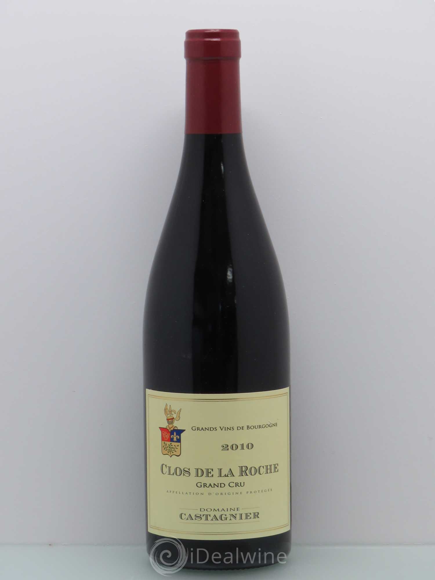 Clos de la Roche Grand Cru Domaine Castagnier 2010 - Lot de 1 bouteille - 0