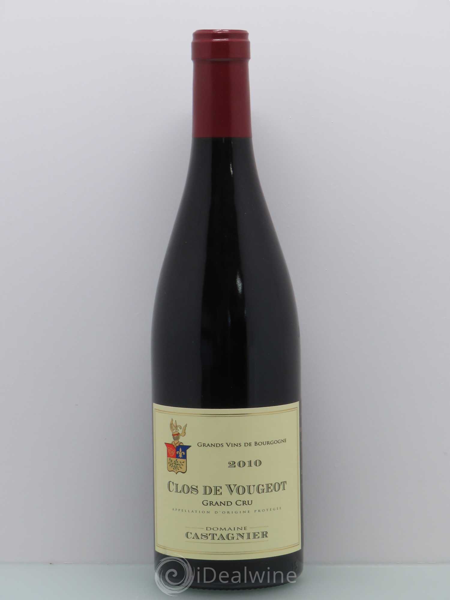 Clos de Vougeot Grand Cru Domaine Castagnier 2010 - Lot de 1 bouteille - 0