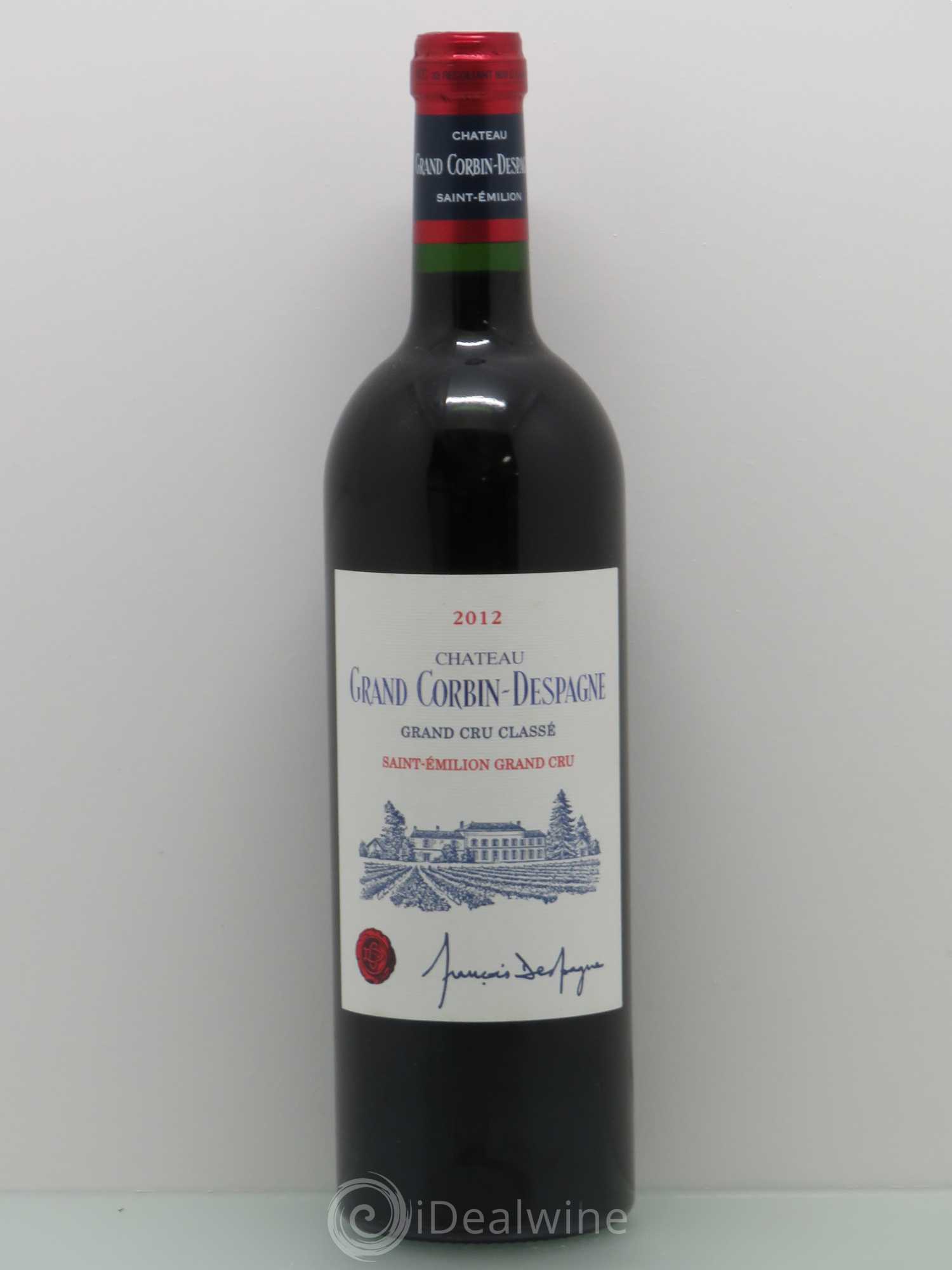 Château Grand Corbin Despagne Grand Cru Classé 2012 - Lot de 1 bouteille - 0