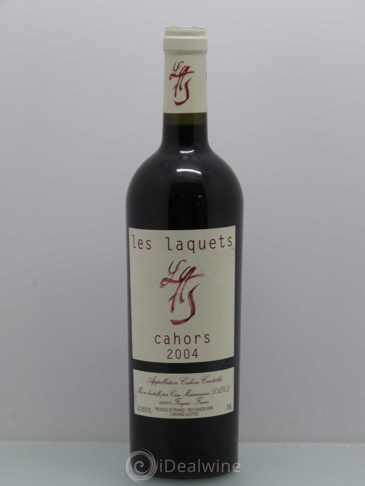 Cahors Les Laquets Cosse-Maisonneuve (Domaine) 2004 - Lot de 1 bouteille - 0