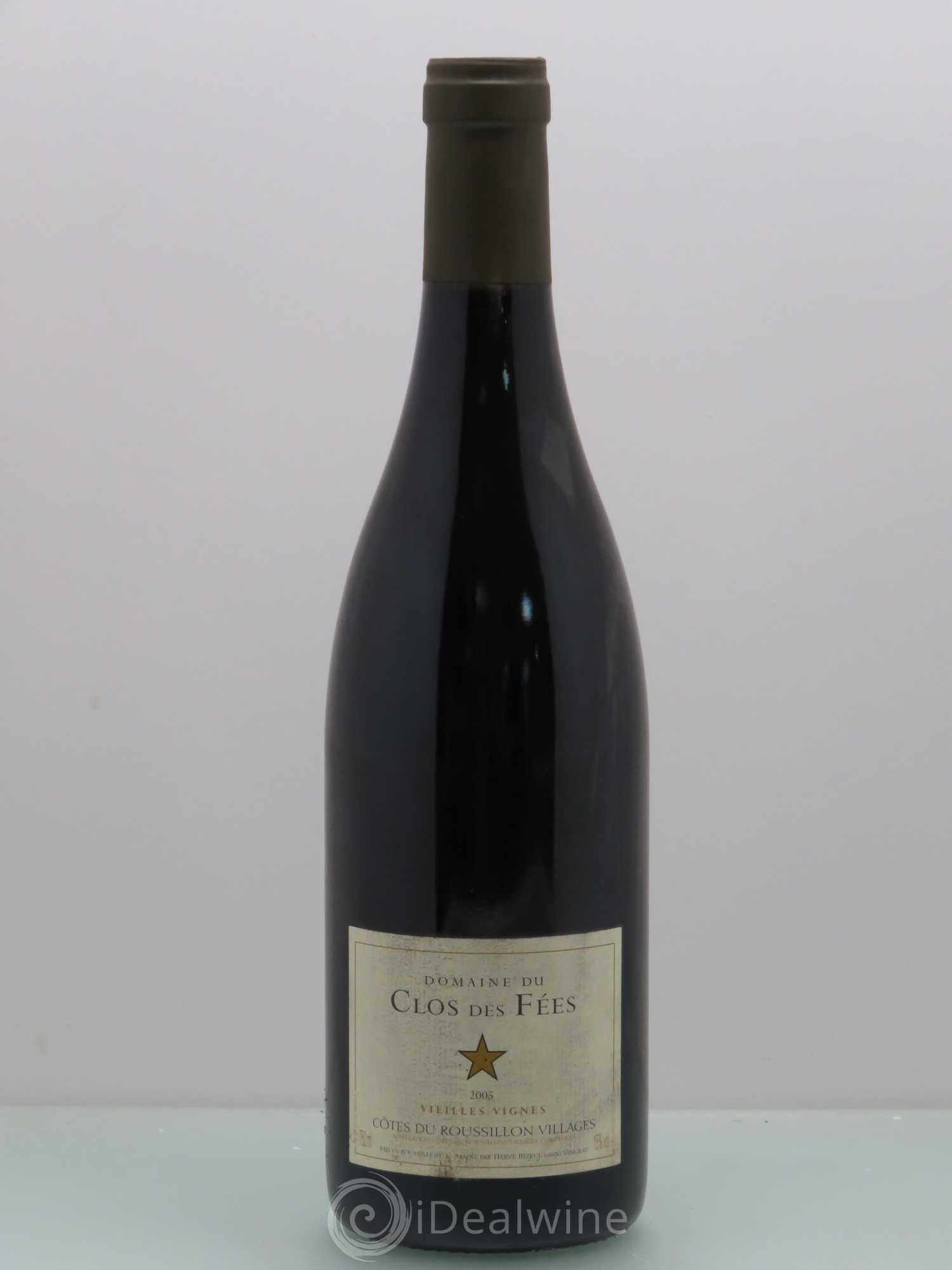 Côtes du Roussillon Villages Clos des Fées Vieilles vignes Hervé Bizeul 2005 - Lot de 1 bouteille - 0