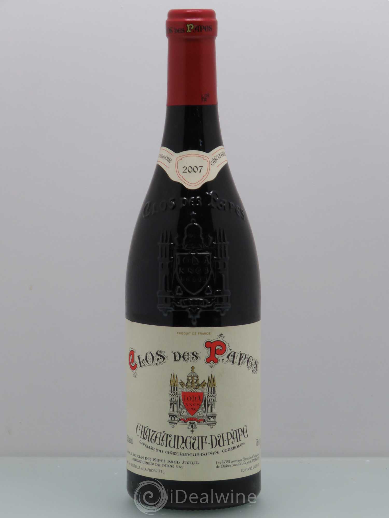 Châteauneuf-du-Pape Clos des Papes - Paul Avril 2007 - Lot de 1 bouteille - 0