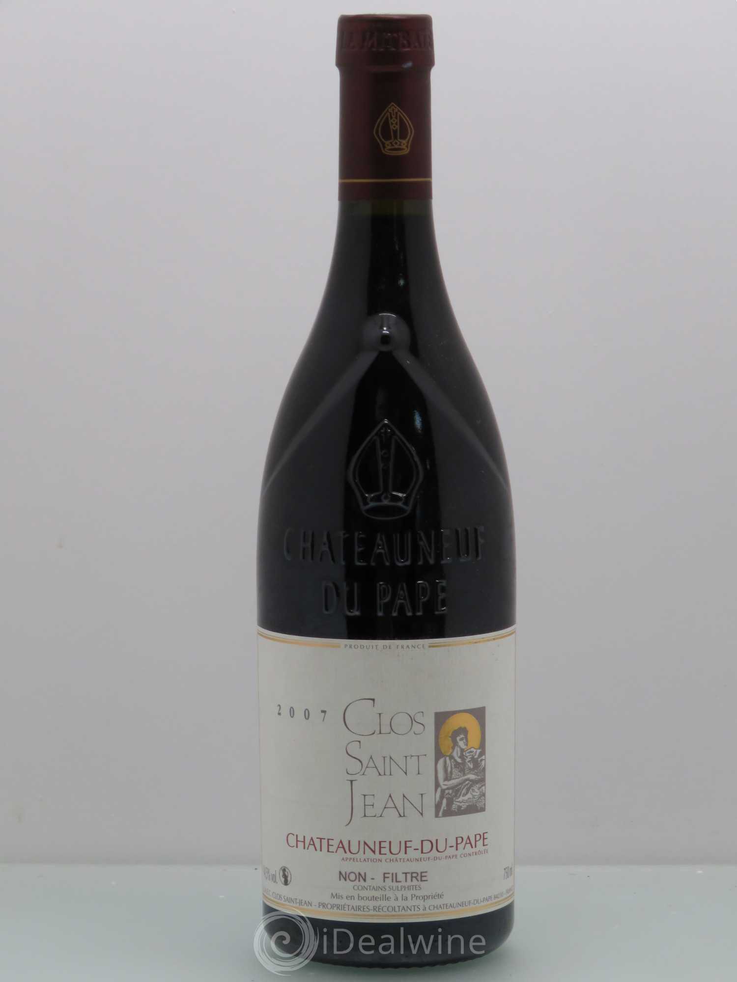 Châteauneuf-du-Pape Clos Saint-Jean Pascal et Vincent Maurel 2007 - Lot de 1 bouteille - 0