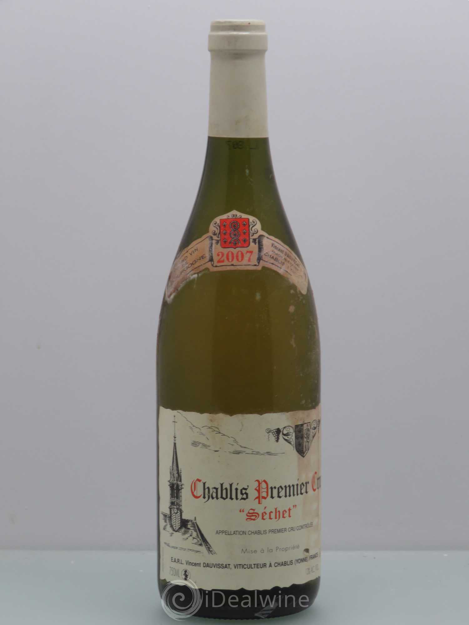 Chablis 1er Cru Séchet Vincent Dauvissat (Domaine) 2007 - Lot de 1 bouteille - 0