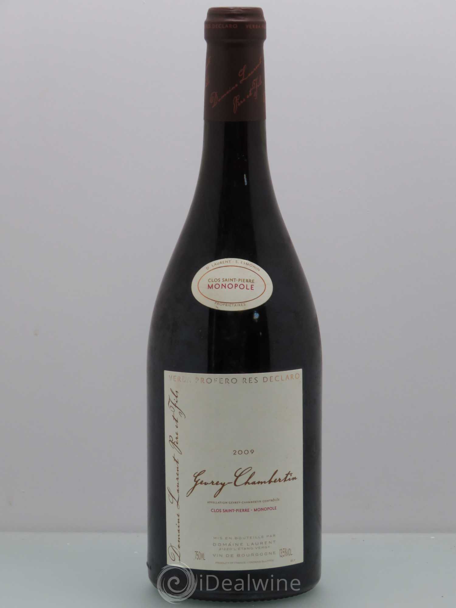 Gevrey-Chambertin Dom.Dominique Laurent Clos st pierre 2009 - Posten von 1 Flasche - 0