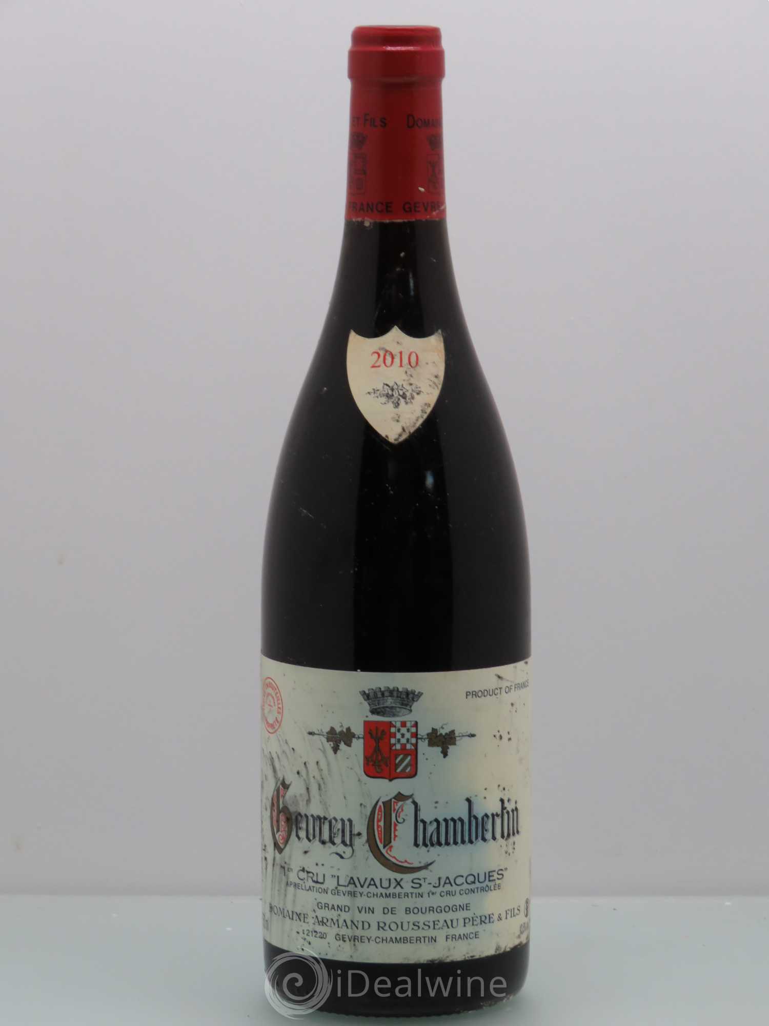 Gevrey-Chambertin 1er Cru Lavaux Saint Jacques Armand Rousseau (Domaine) 2010 - Lot de 1 bouteille - 0